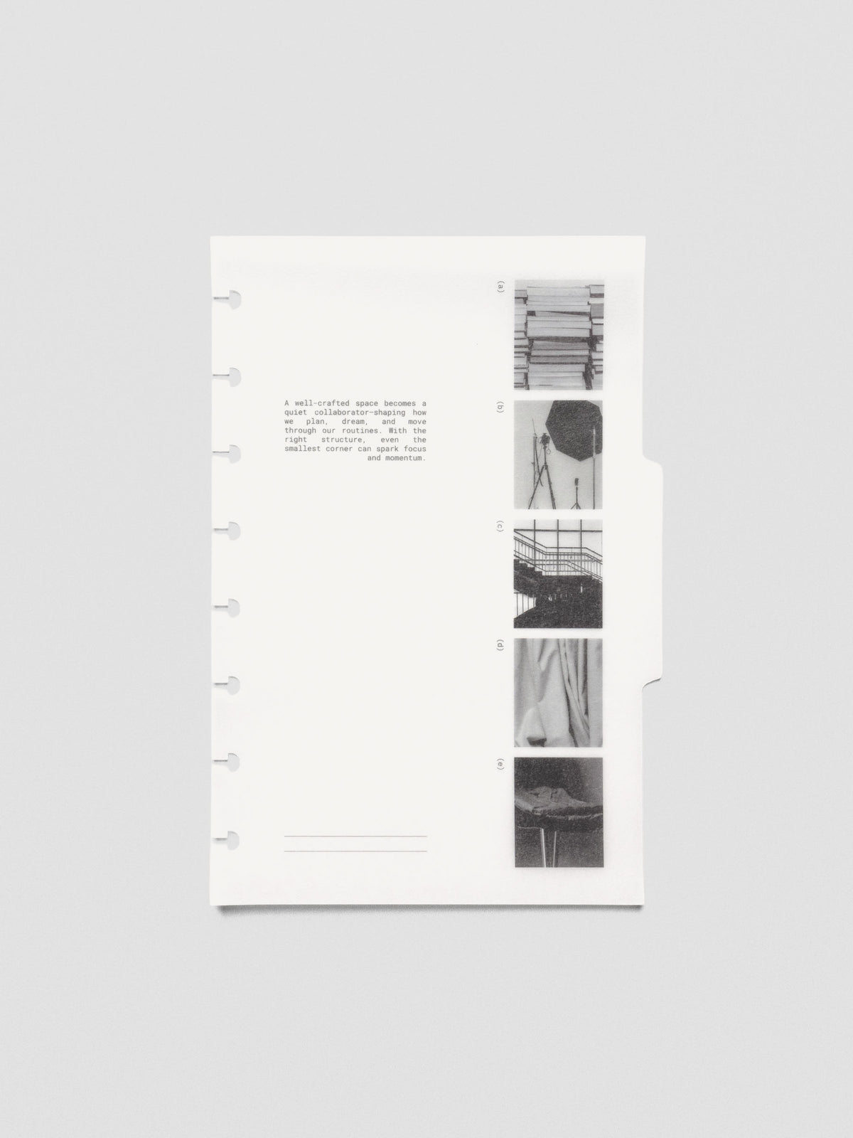 Half Letter Editorial Vellum Dividers Vol. 2 styled flat with accessories.
