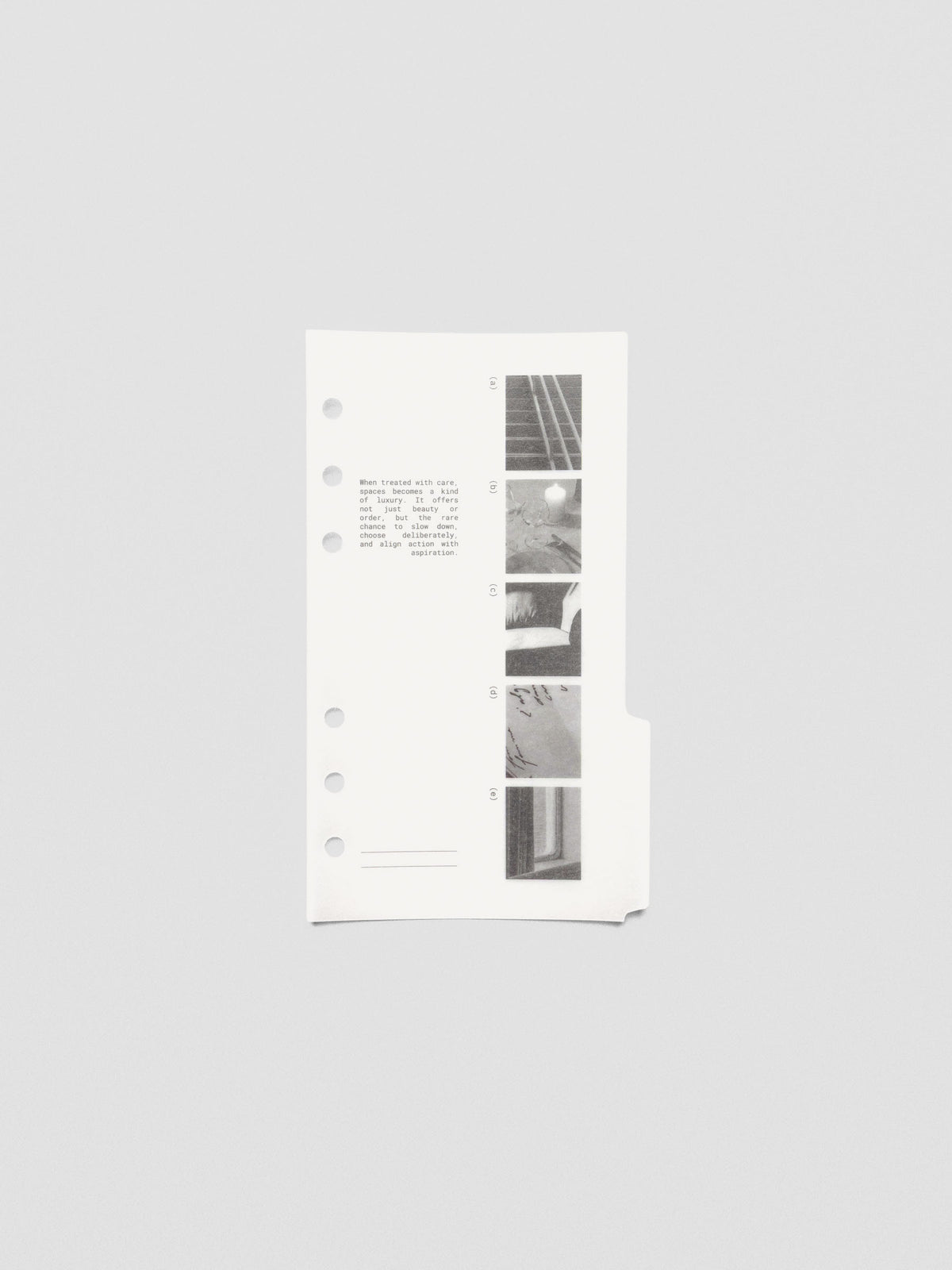 Personal-size Editorial Vellum Dividers Vol. 2 shown layered in an open planner.