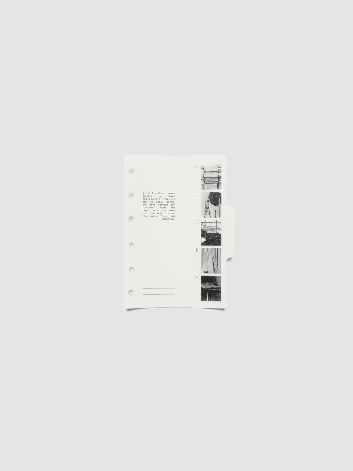 Pocket-size Editorial Vellum Dividers Vol. 2 styled flat with stationery accessories.