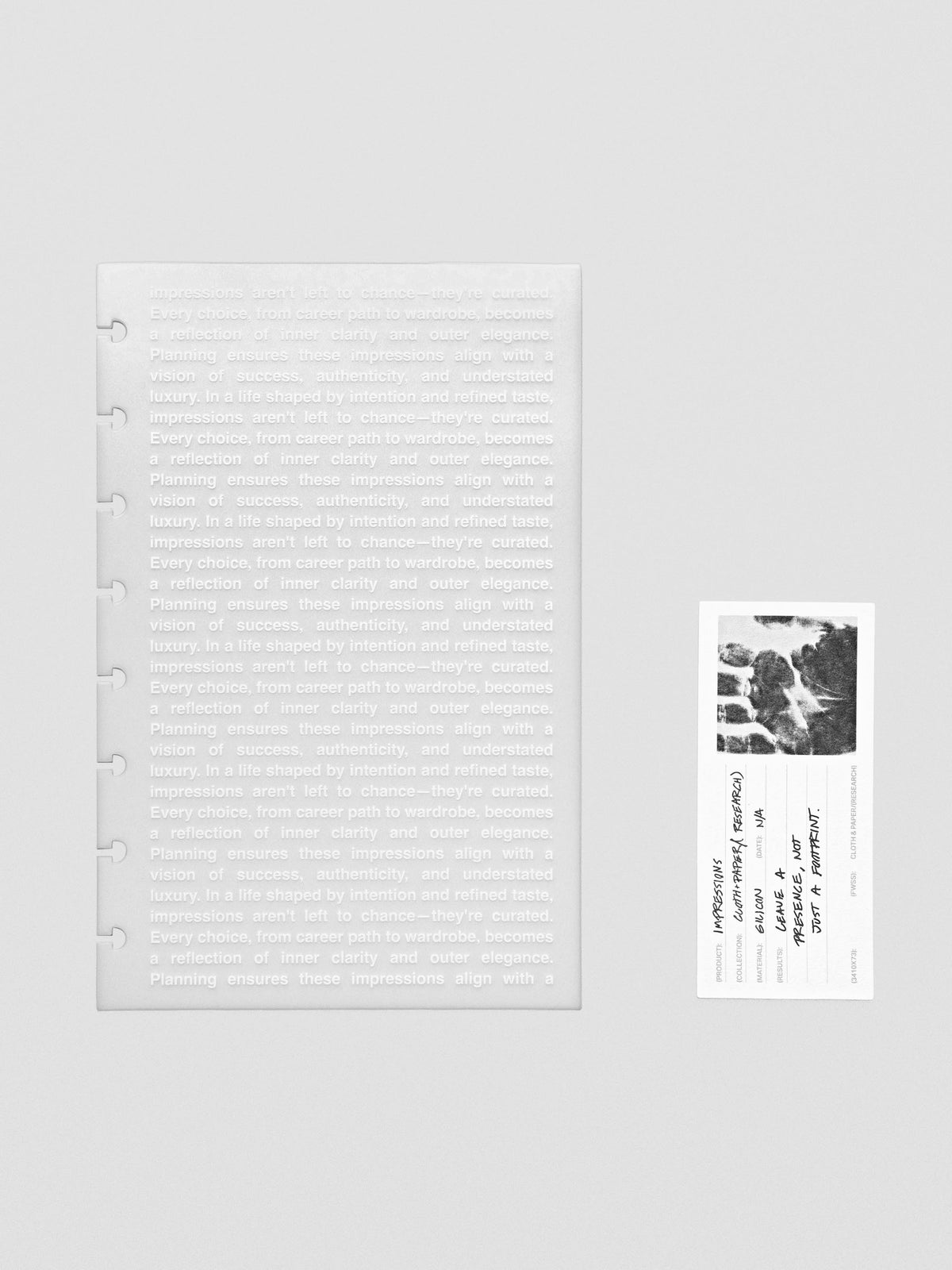 Half Letter Impressions Dashboard displayed flat on a neutral surface.