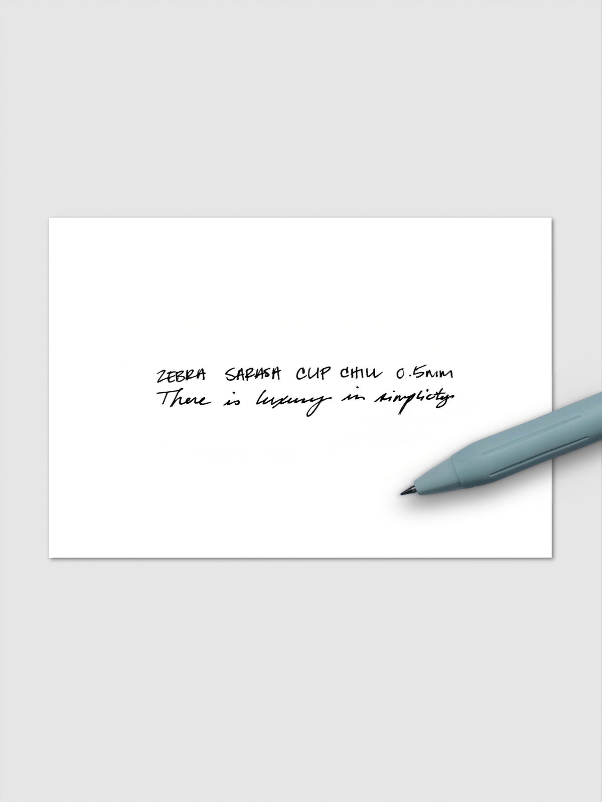 Zebra Sarasa Chill gel pen in Green shown in a second product view on white background.