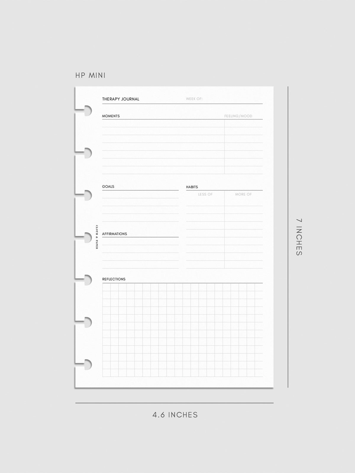 Digital mockup of insert in HP Mini.