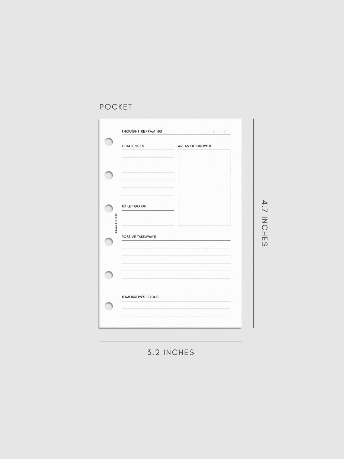 Digital mockup of insert in Pocket.