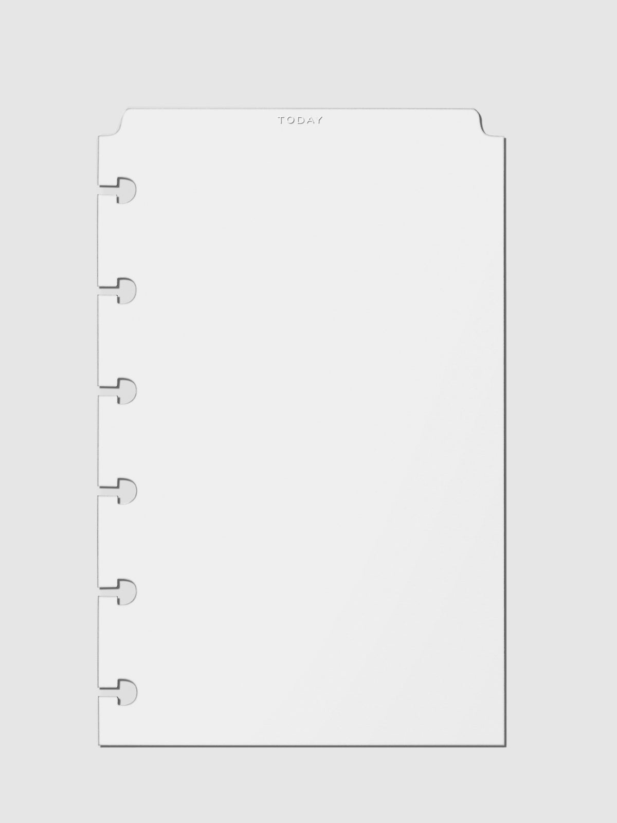 White foil divider displayed on a neutral background.