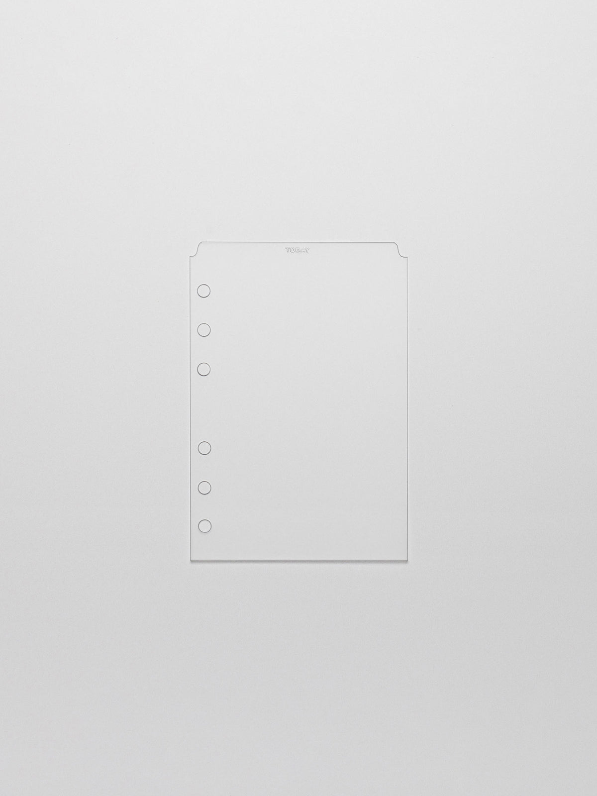 White foil divider displayed on a neutral background. Size shown is A6.
