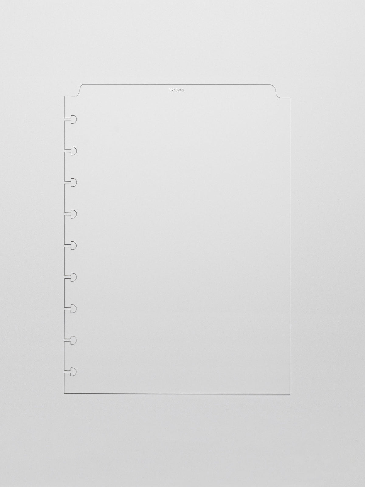 White foil divider displayed on a neutral background. Size shown is HP Classic.
