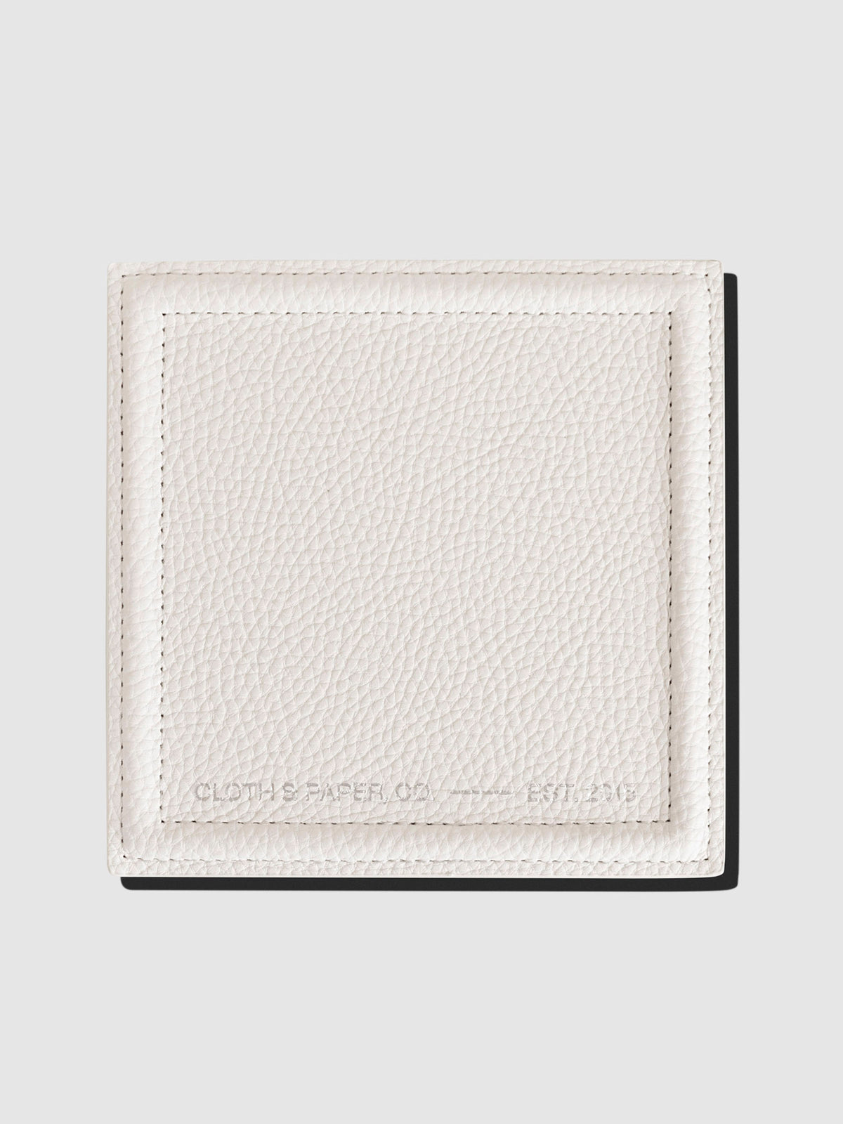 Trinket Tray, Le Blanc, Cloth and Paper. Tray displayed on a neutral background.