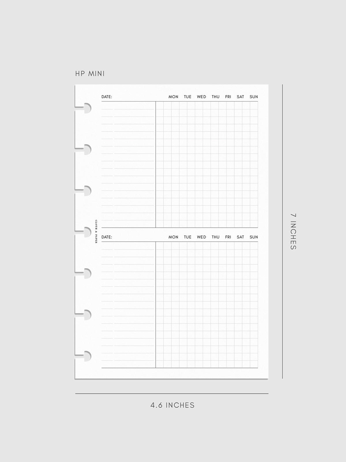 Digital mockup of insert in HP Mini sizing.