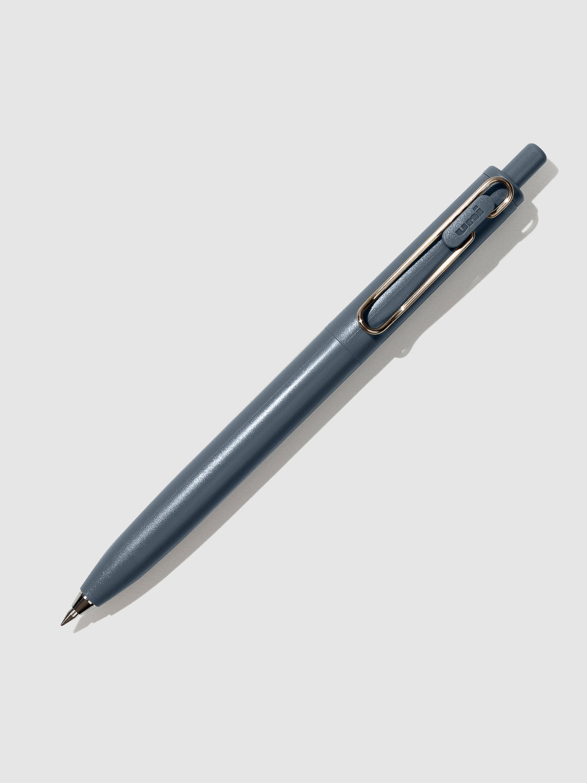 Saxe Blue pen turned to the right against a neutral background.