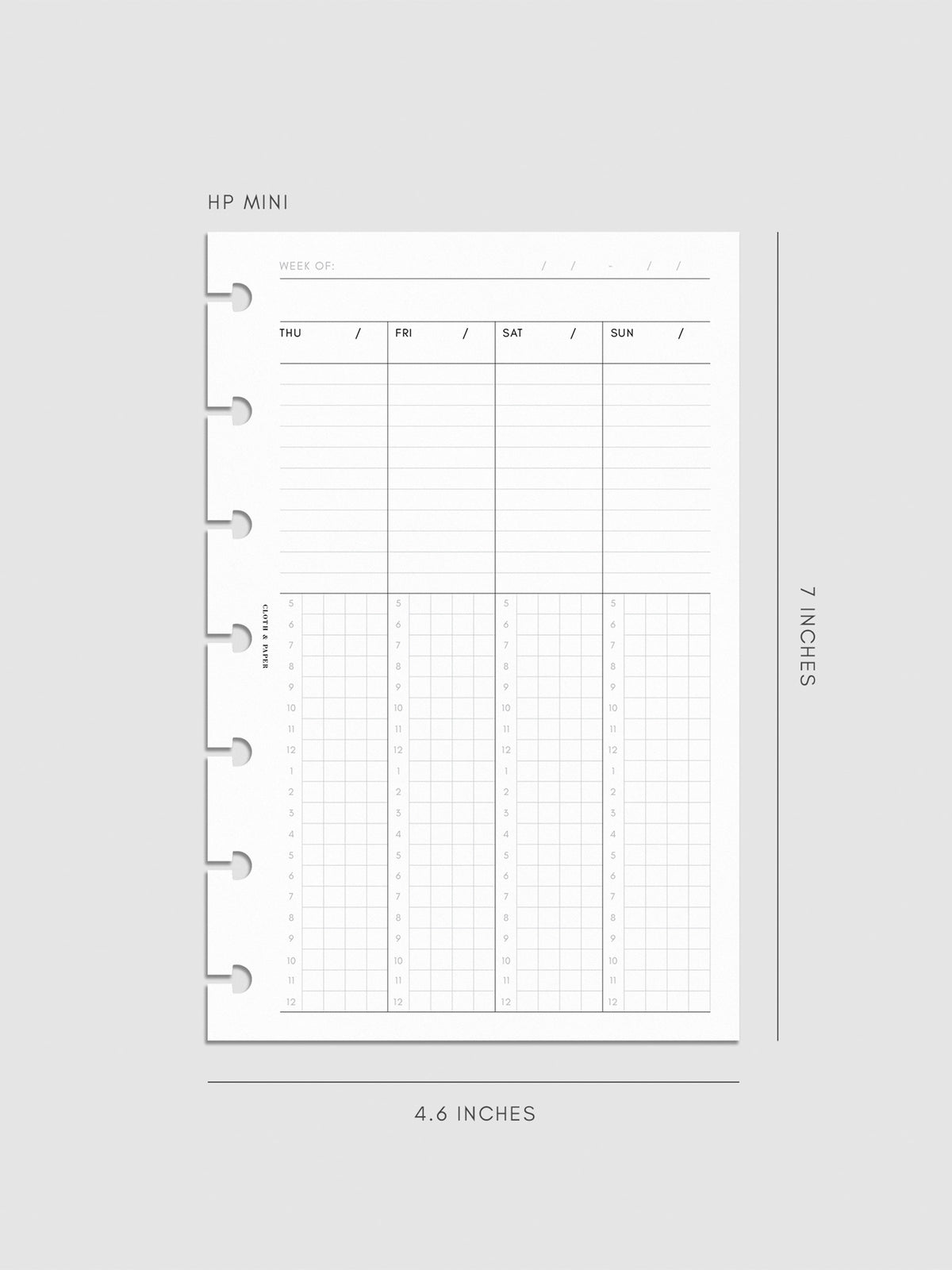 Digital mockup of insert in HP Mini sizing.