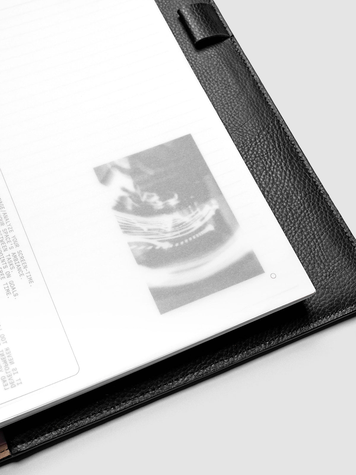 Detail view of photograph on Side A & Side B Planner dashboard in a planner.