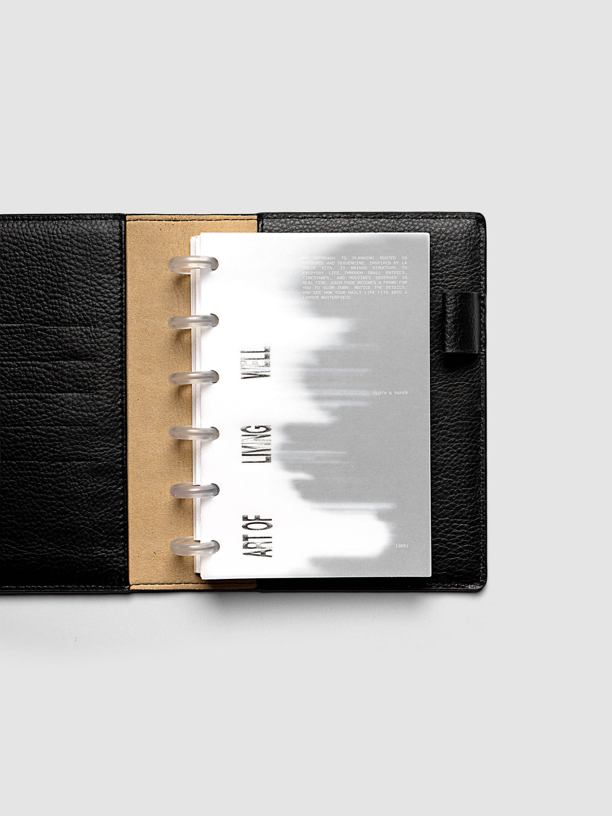 La Dolce Vita Dashboard Duo in CP Petite 6-Disc Punch, a vellum overlay printed in white ink with silver foil layered over a soft gray gradient cardstock base on a light gray background