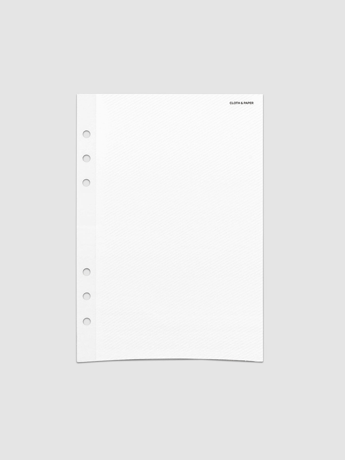 Folded Collage Planner Dashboard, A5 6-Ring Punch, front view of the closed dashboard alone