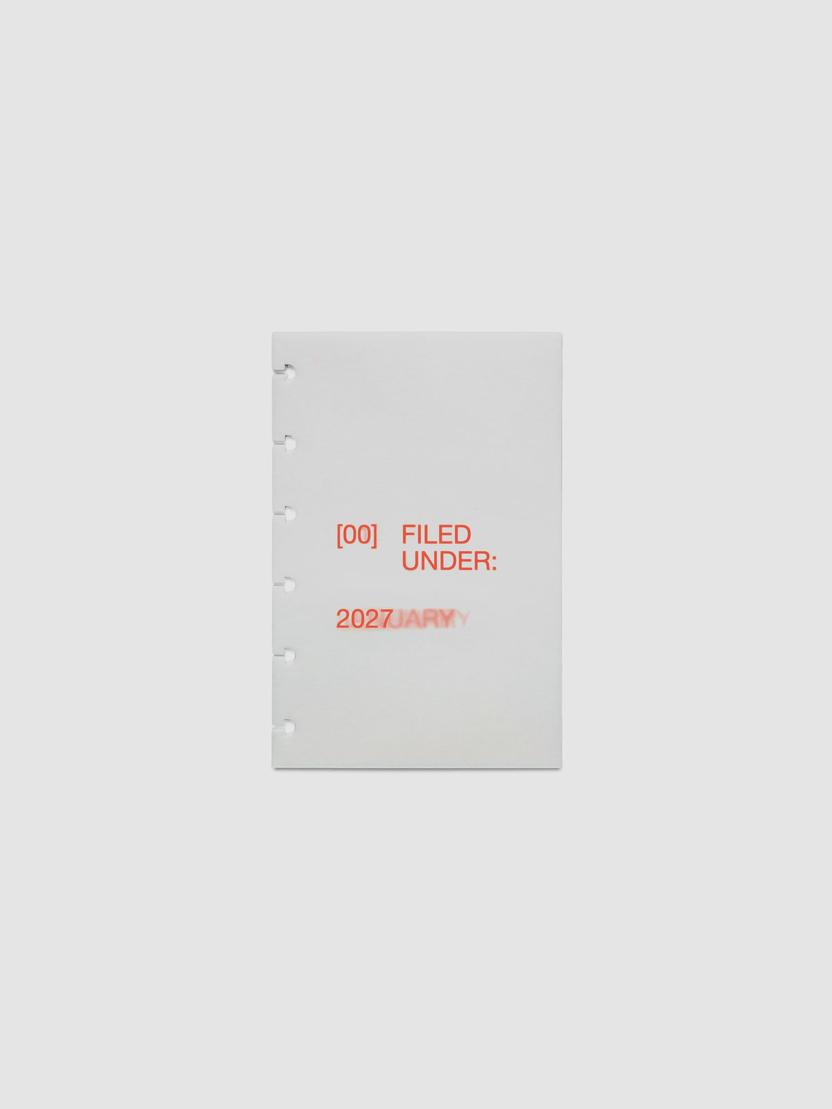 2027 Front + Monthly Dashboard Overlays, Saffron, CP Petite 6-Disc Punch, full set of 13 vellum overlays shown stacked together