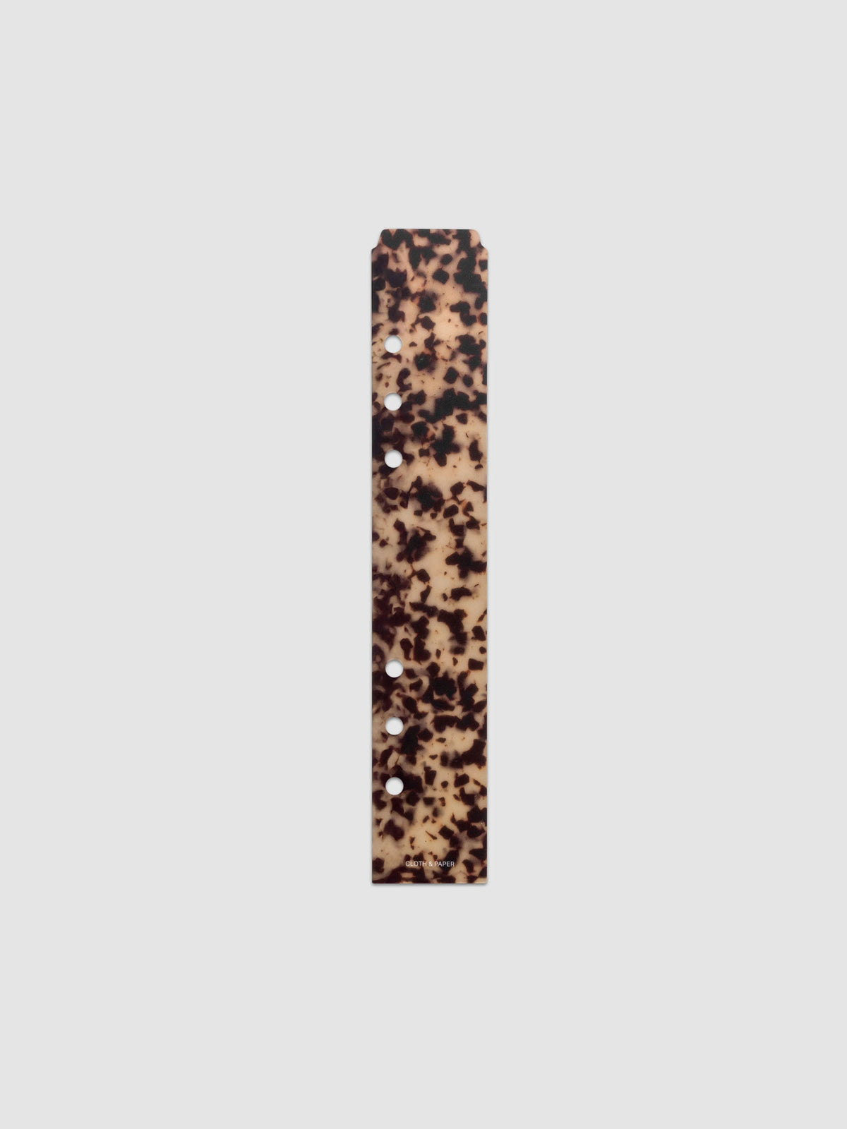 One narrow page marker in tortoiseshell pattern, shown in size A5.