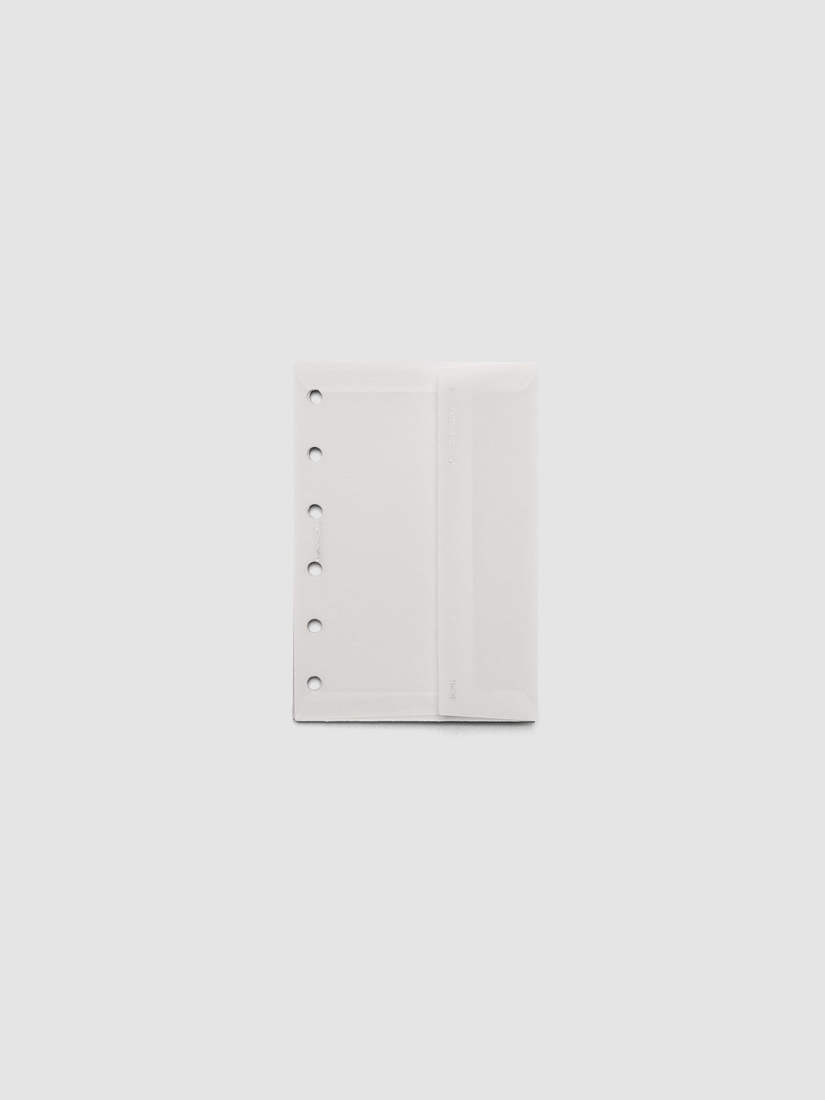 White Envelope Storage Holder shown in size Pocket.