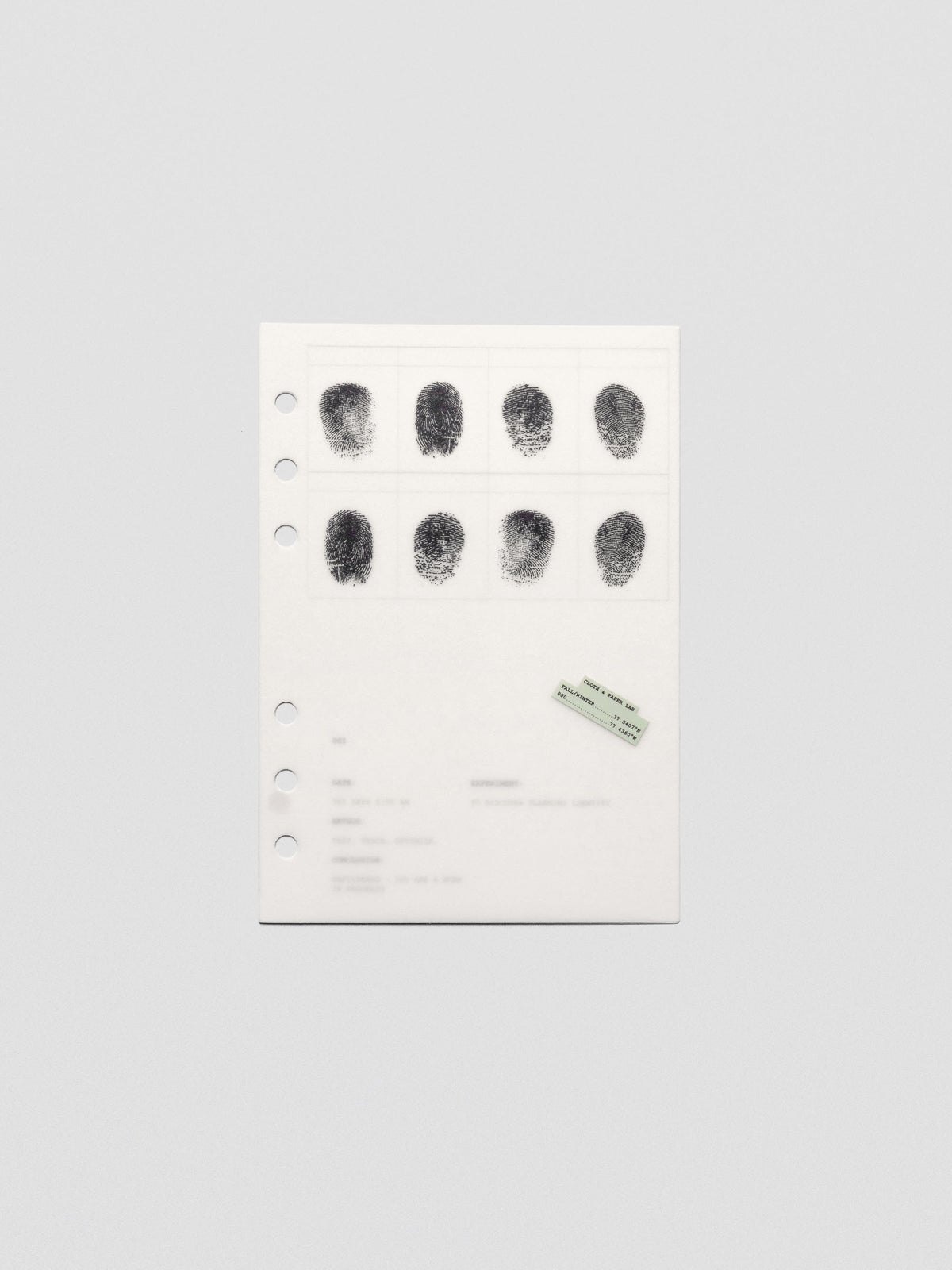 Two layered Personal Wide sized planner dashboards, one semi-transparent, one matte, featuring a fingerprint design.
