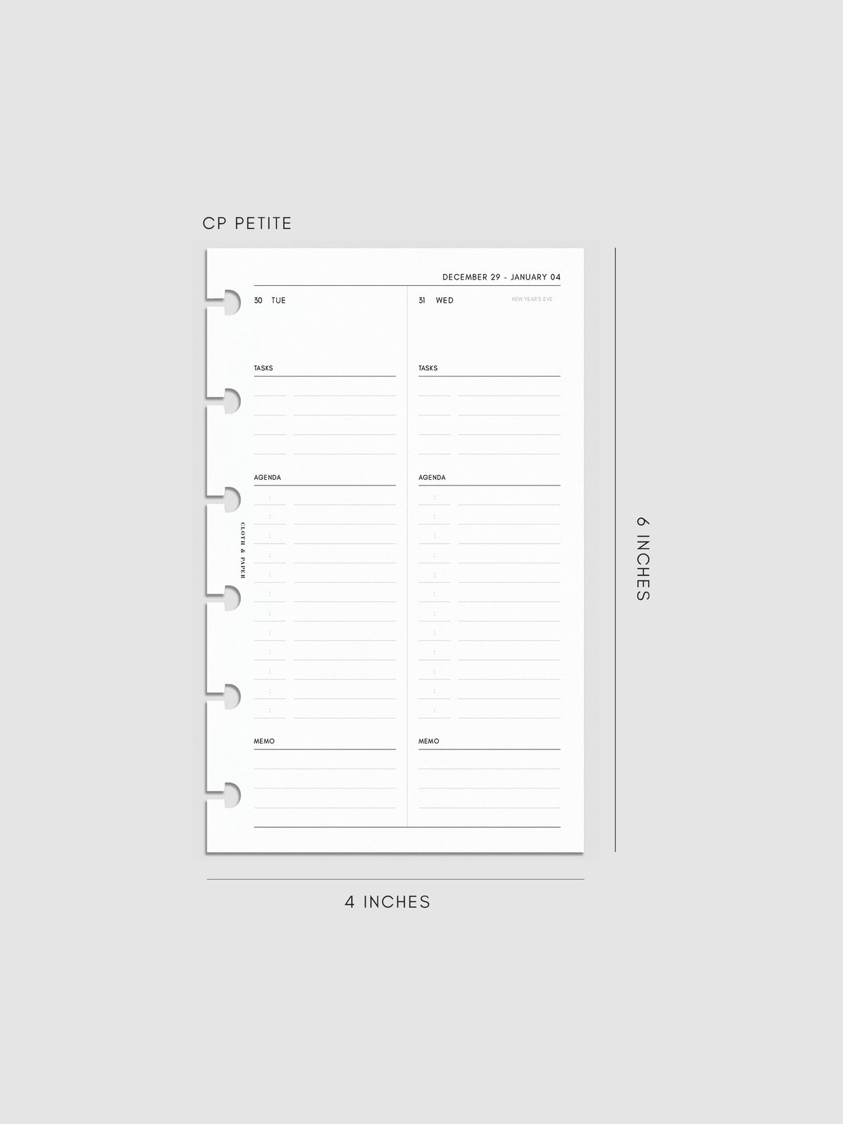 Digital mockup of insert in CP Petite.