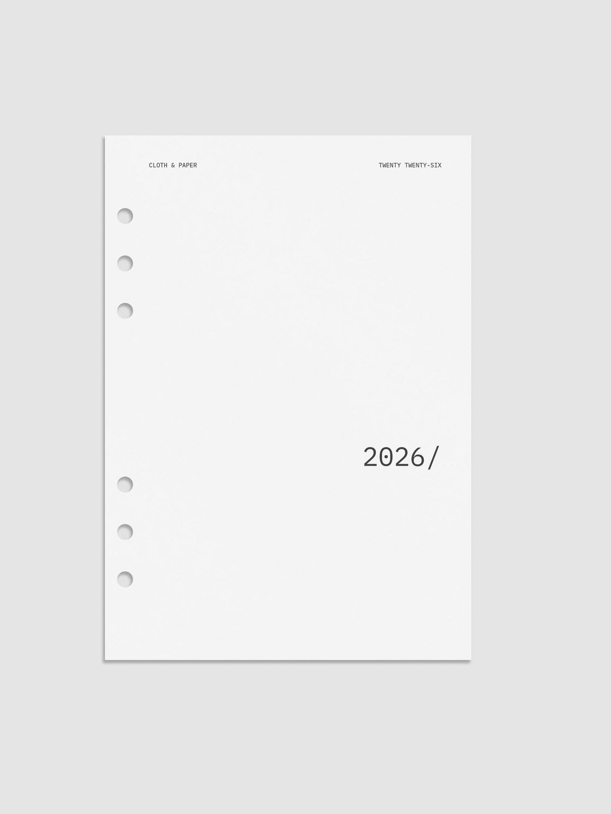 Digital mock-up of the 2026 Front & Monthly Vellum Planner Dashboard Overlays in Avant Garde.