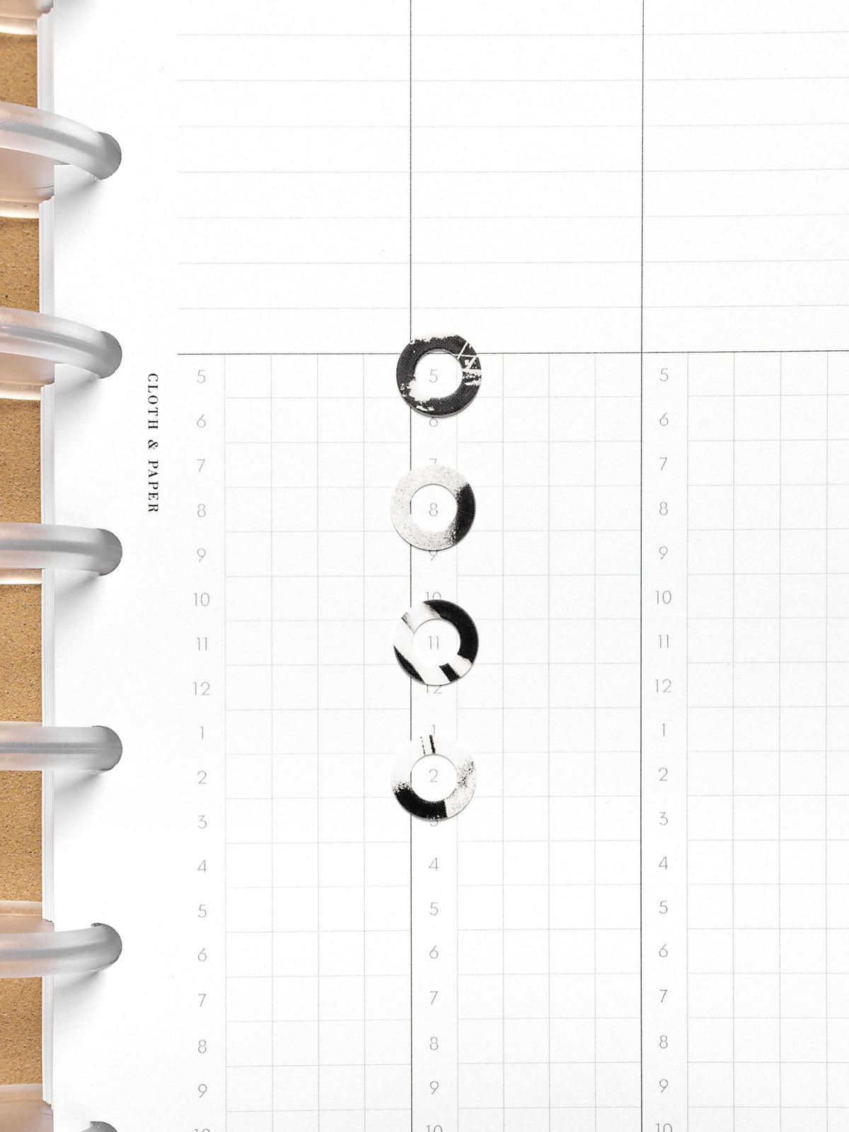 Spotlight Stickers | High Gloss | Film Strip shown in use on planner pages
