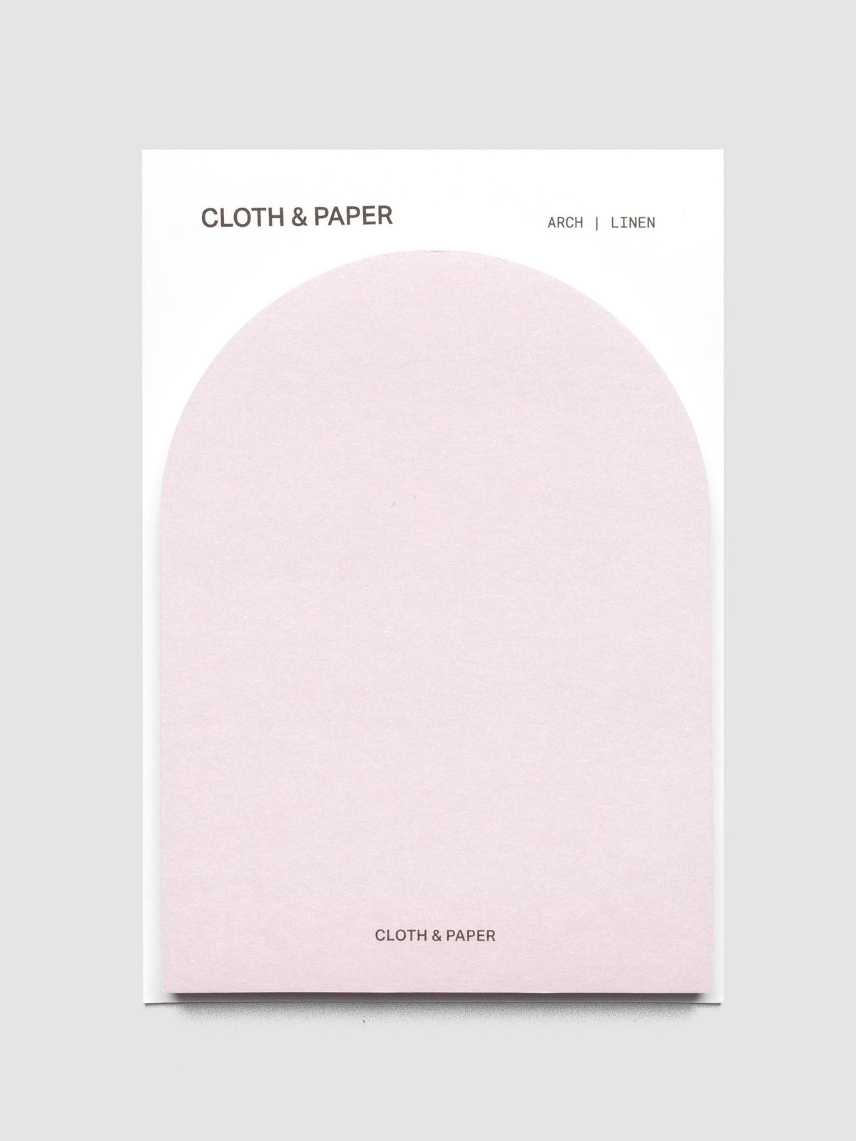 A set of Linen (light pink) Arched Sticky Notes | Cloth & Paper