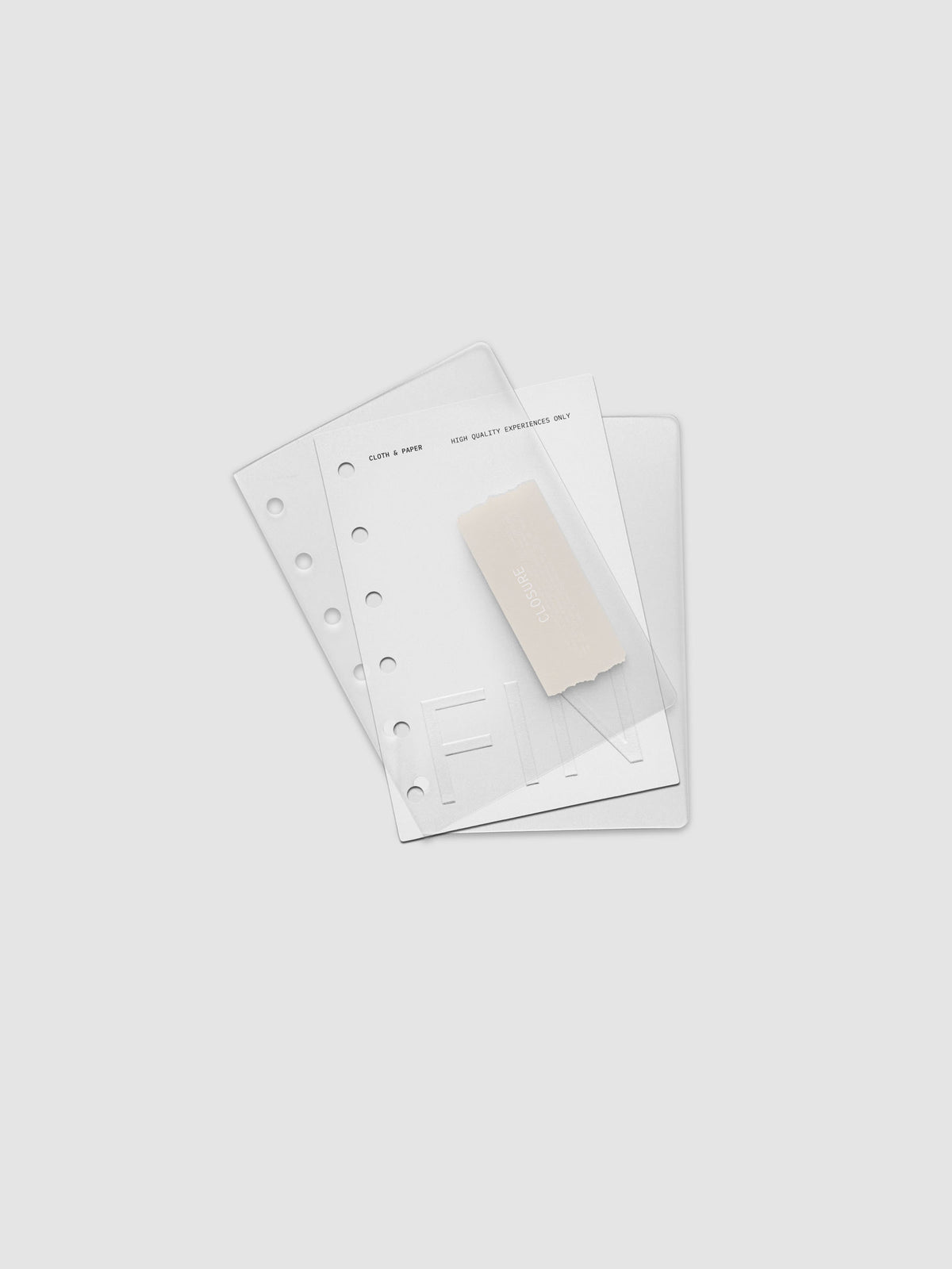 Closure Planner Dashboard + Cover Set in size Pocket shown offset.