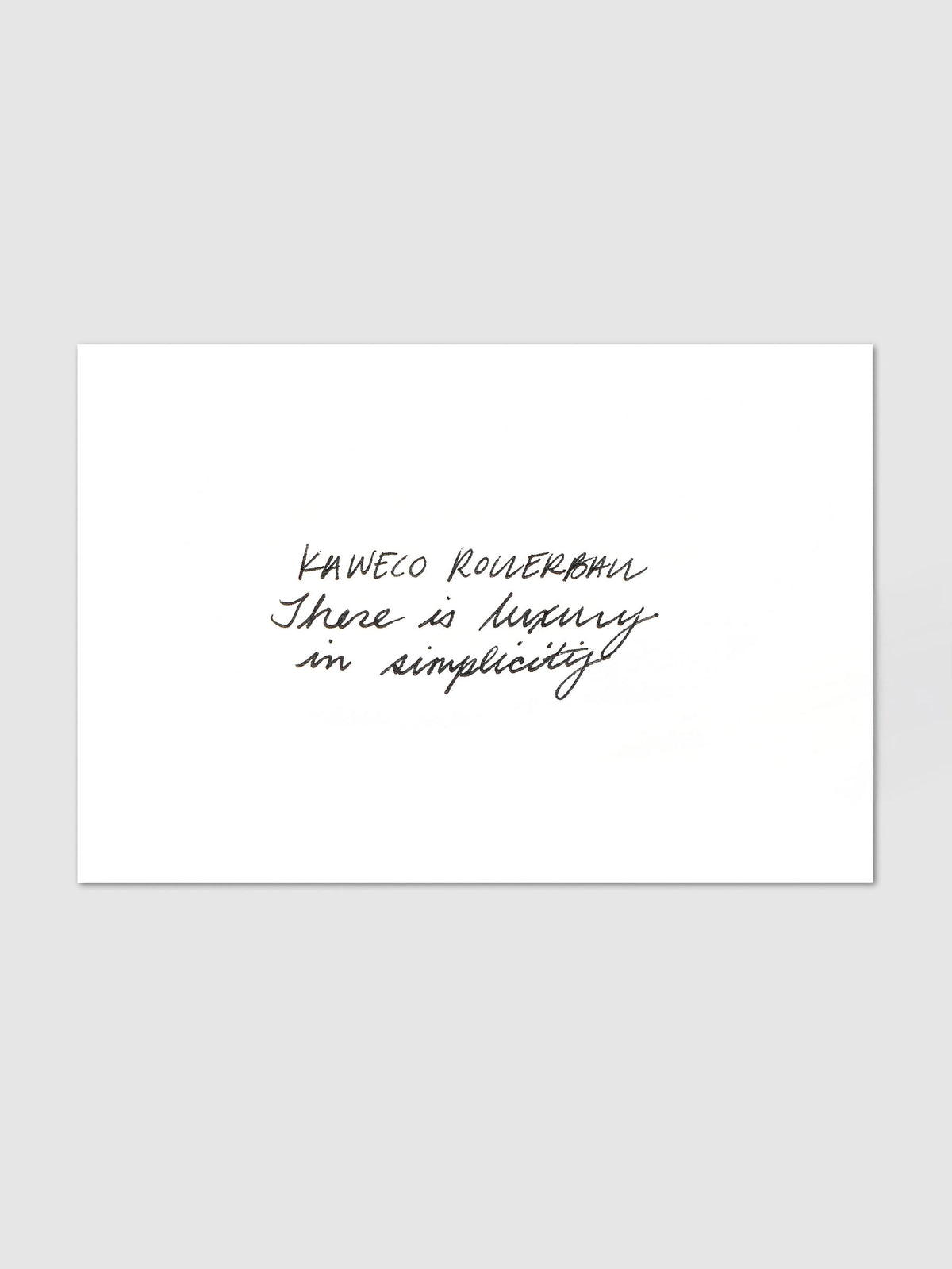 Handwriting sample using the Kaweco Skyline Sport Rollerball Pen.