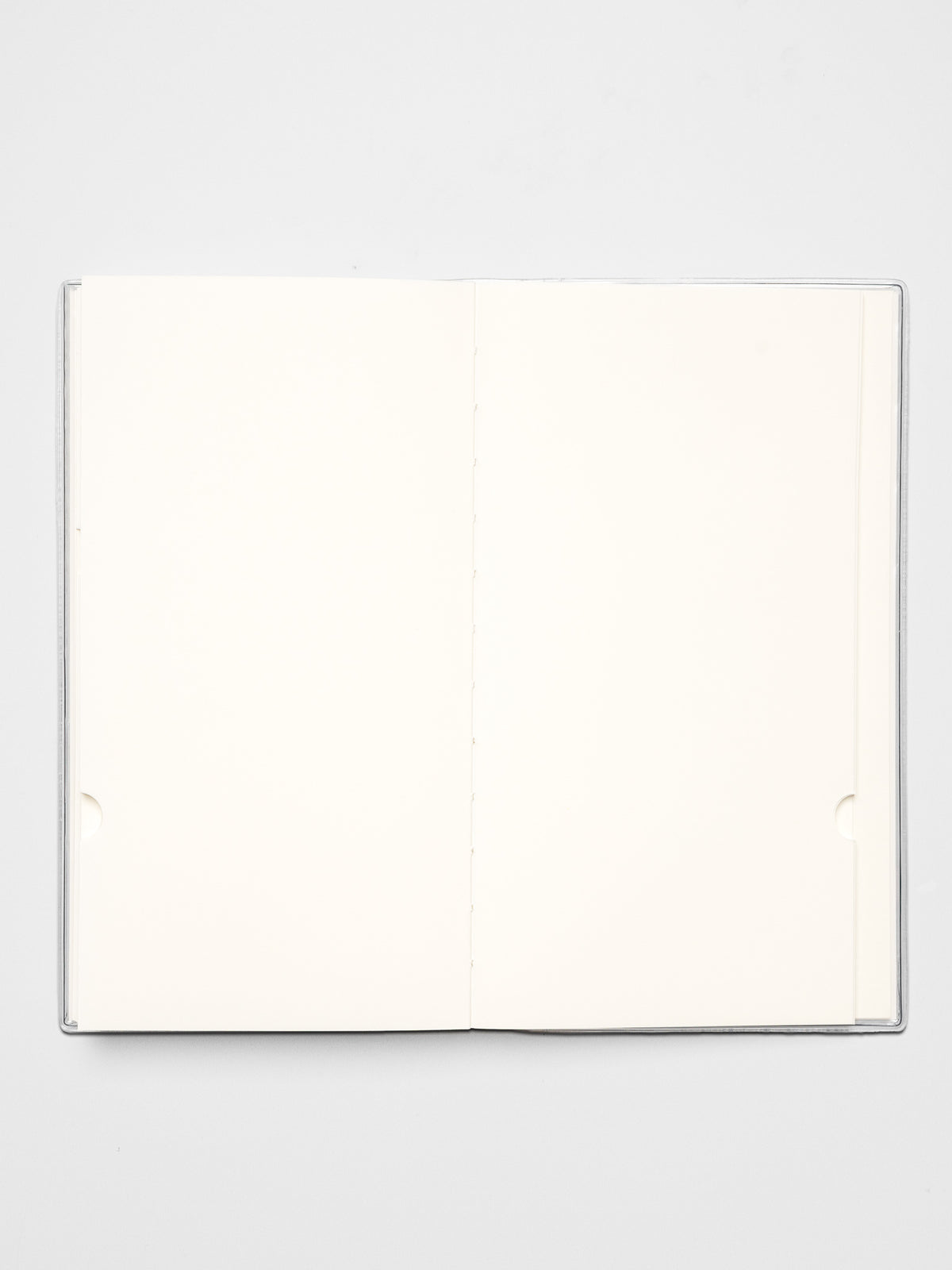 Personal Record Notebook Set, A5 Slim, open notebook showing blank pages