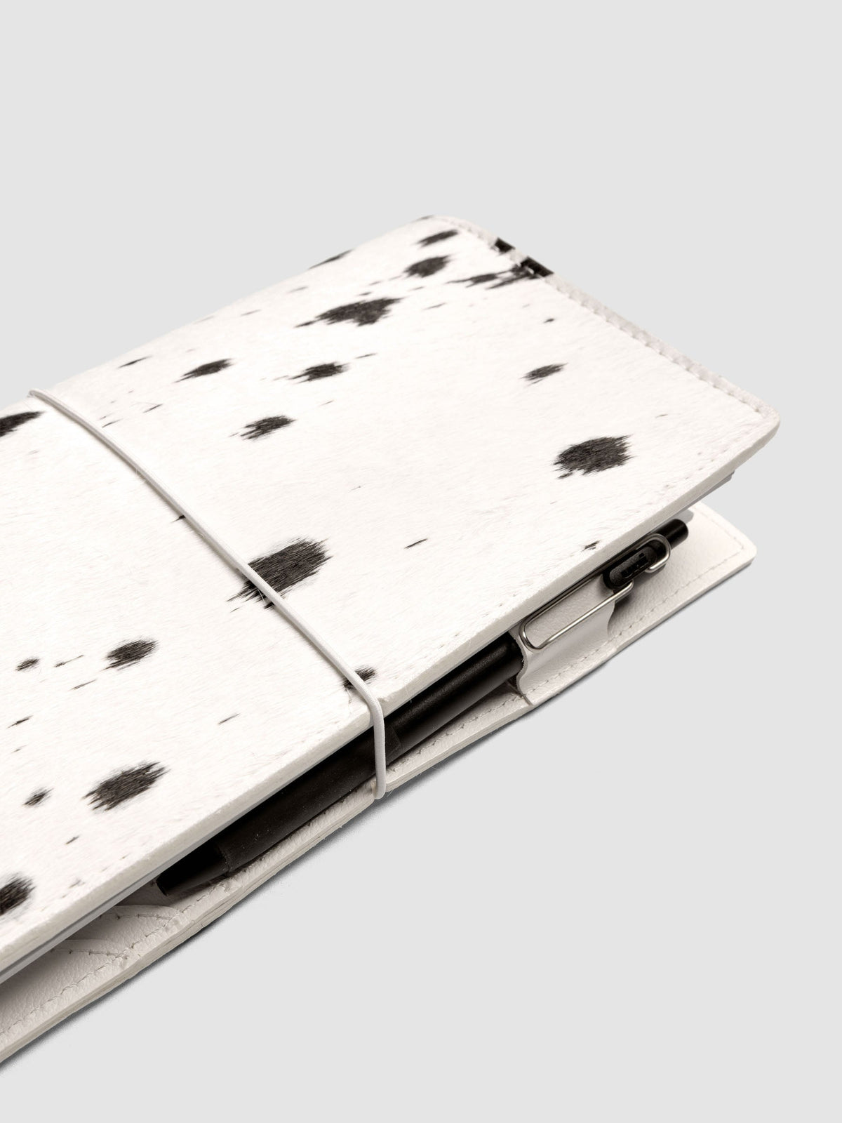 Dalmatian A5 Slim Travel Notebook Cover shown closed | Cloth & Paper