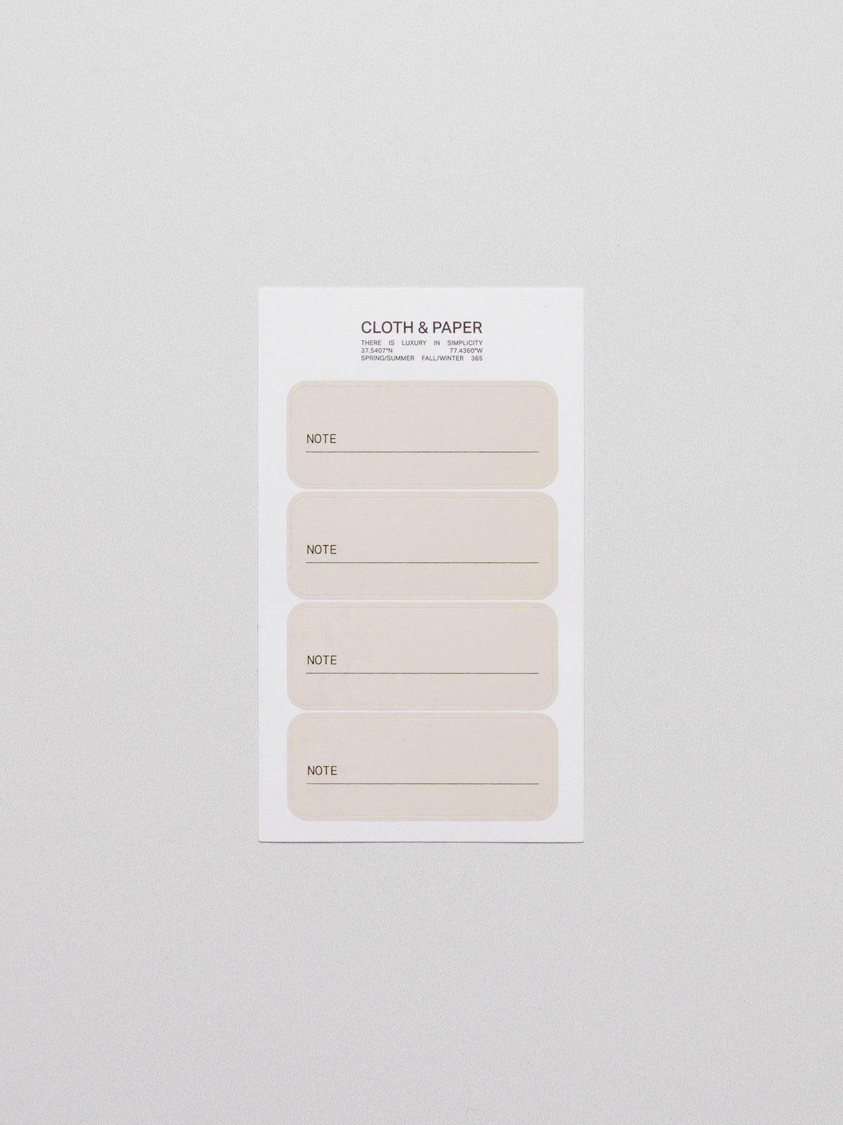 Note stickers displayed on a neutral background.