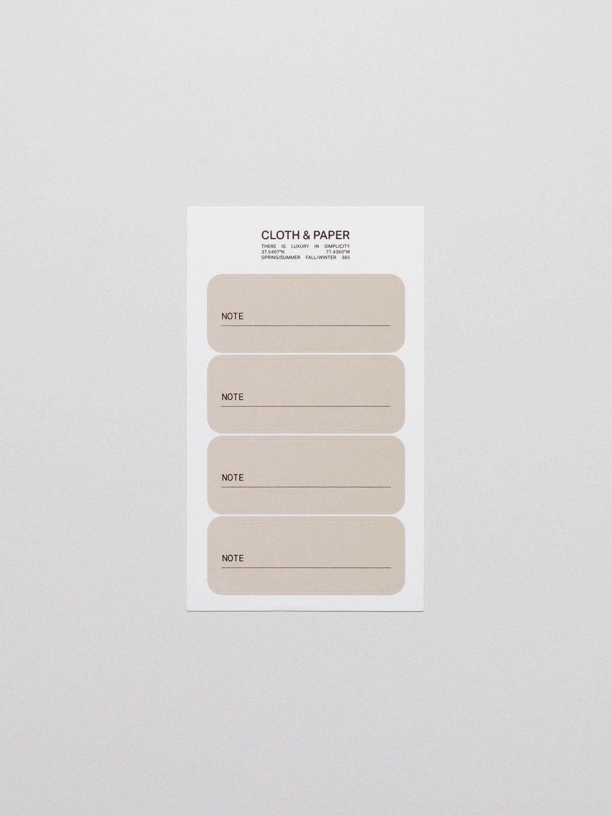 Note stickers displayed on a neutral background.