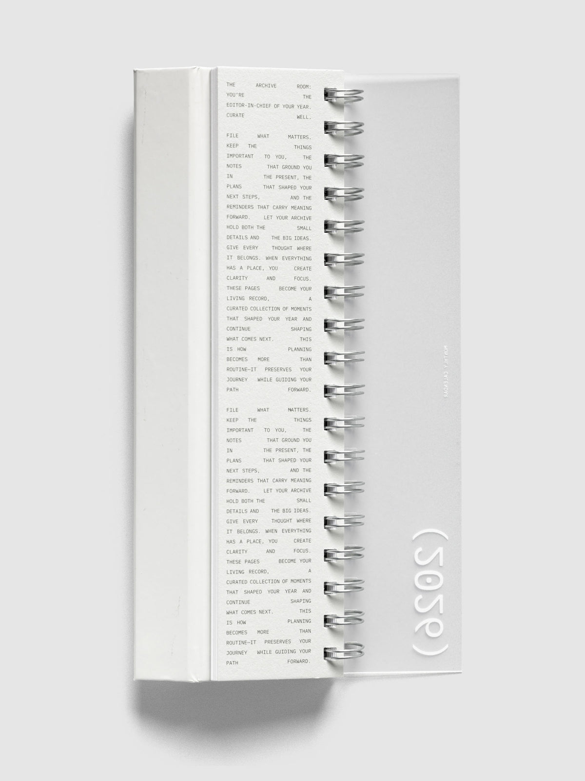 2026 Spiral Desk Calendar shown folded and flat.