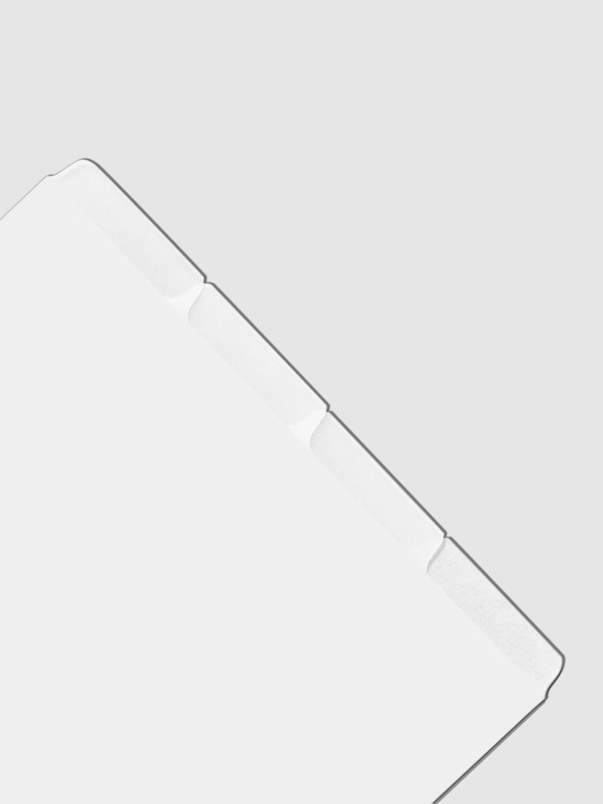 Closeup of dividers on a neutral background.