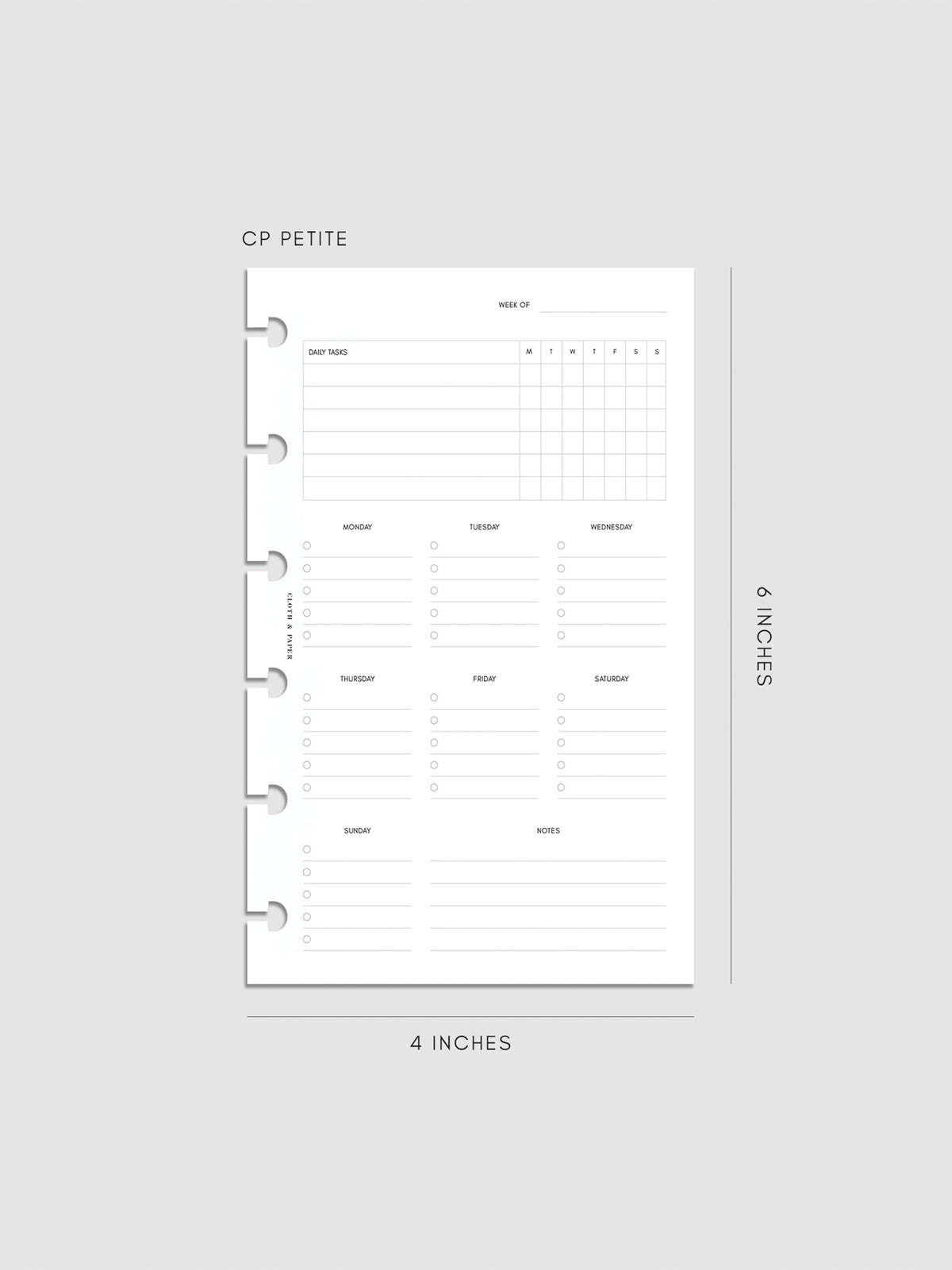 Digital mockup of insert in CP Petite.