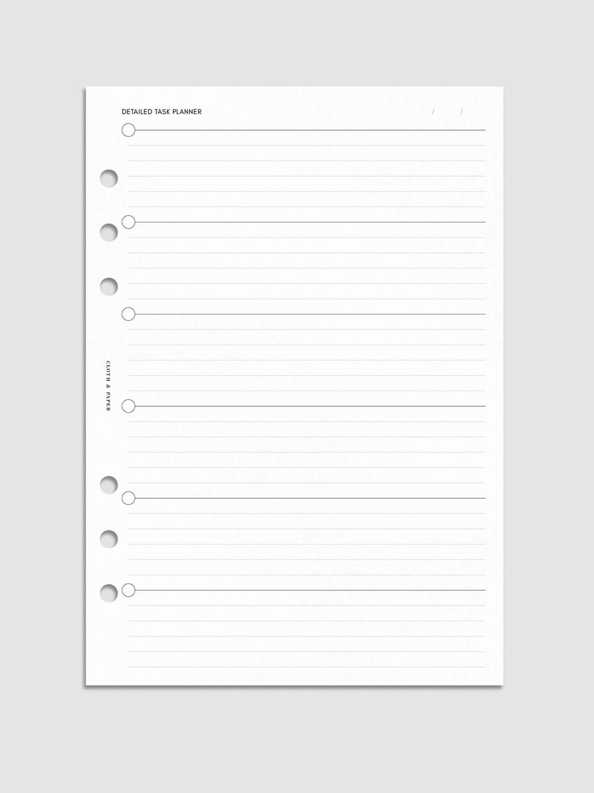 Digital mockup of insert in A5.