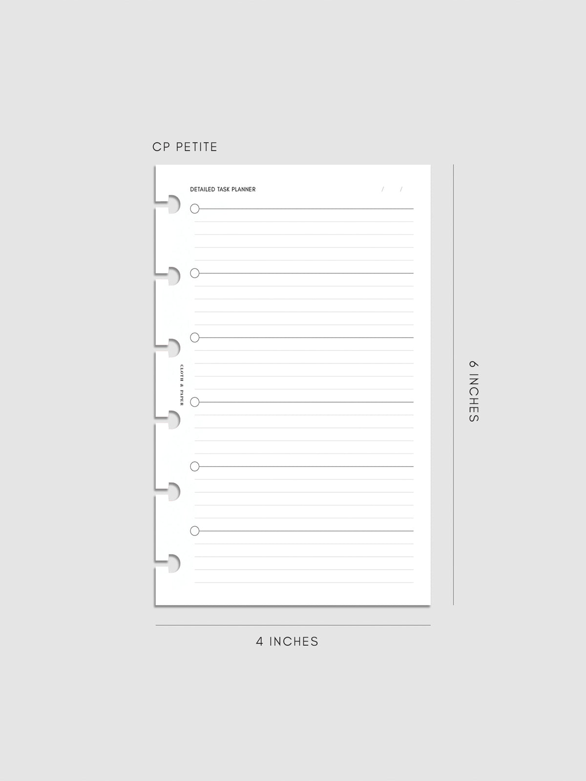 Digital mockup of insert in CP Petite.