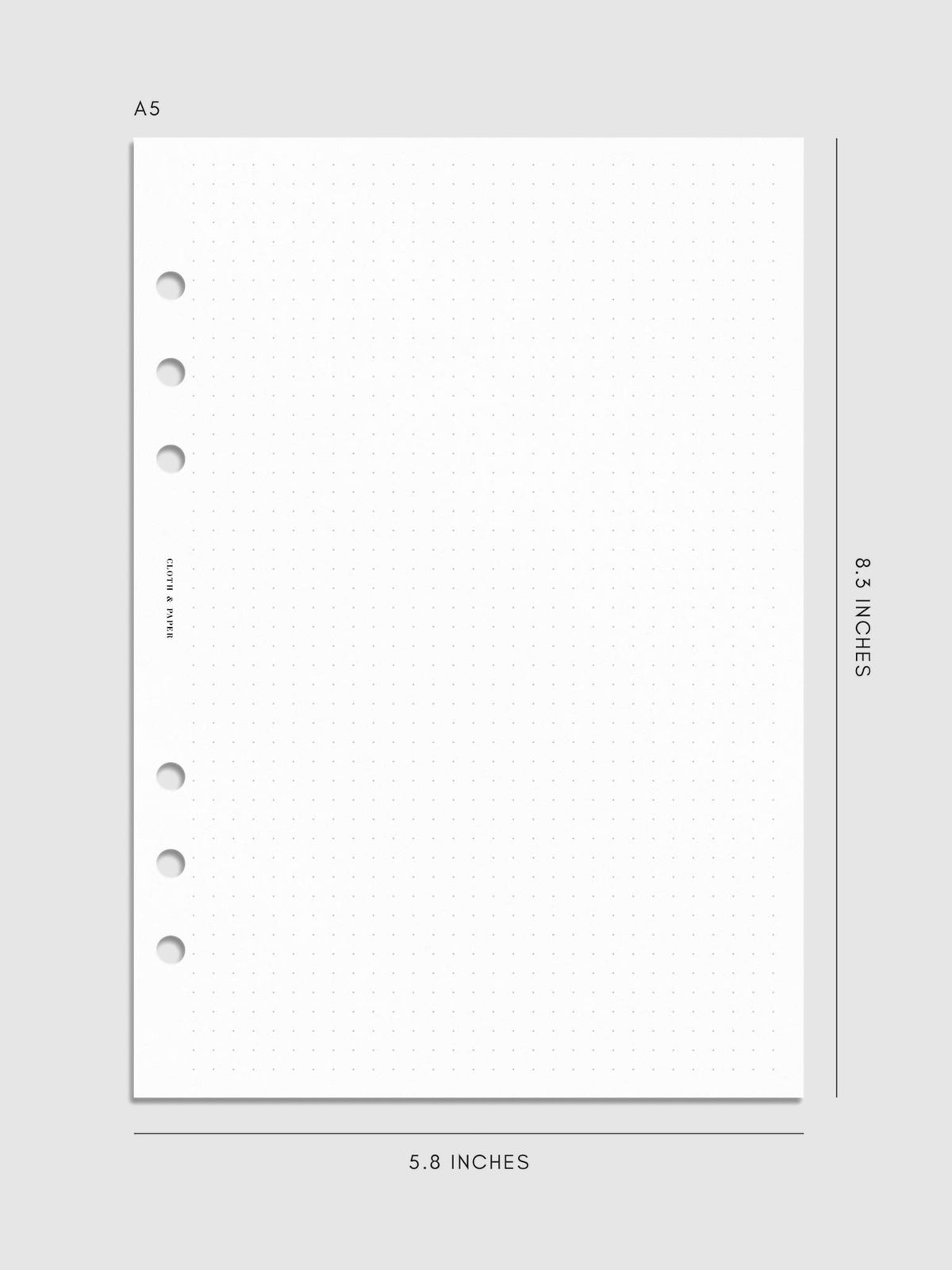 Digital mockup of insert in A5.