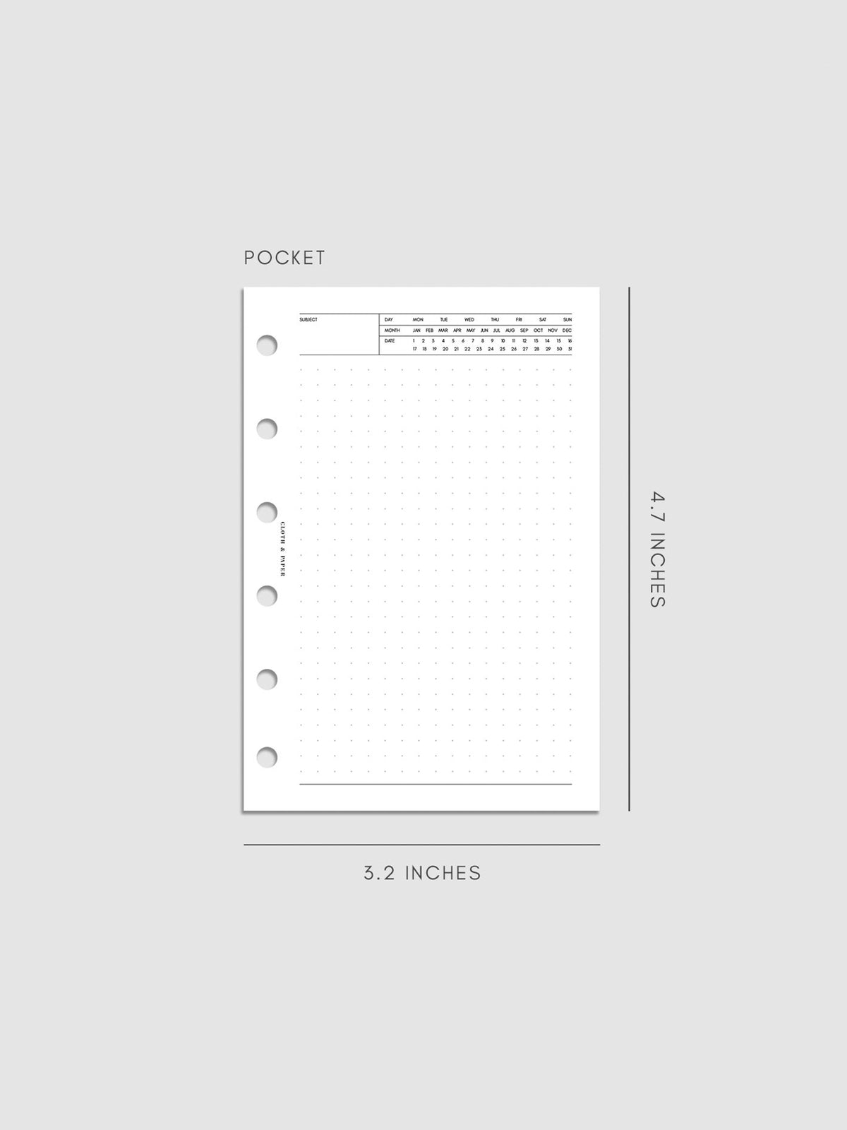 Digital mockup of insert in Pocket.