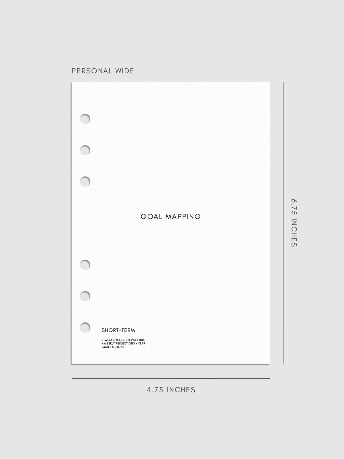 Digital mockup of insert in Personal Wide sizing.