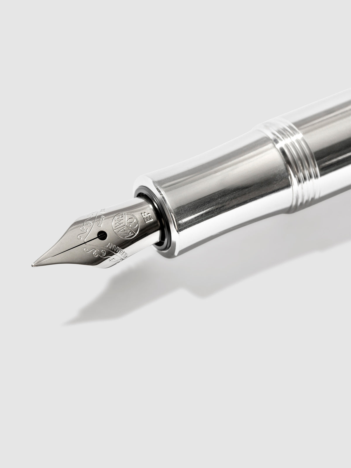 Closeup of the pen's nib.