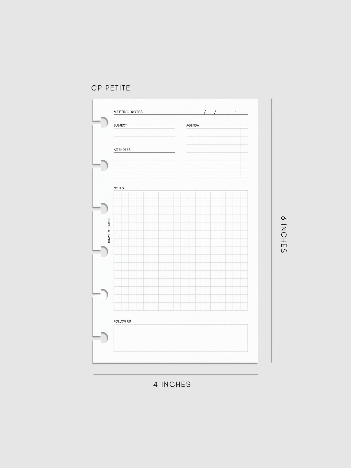 Digital mockup of inserts in CP Petite. 