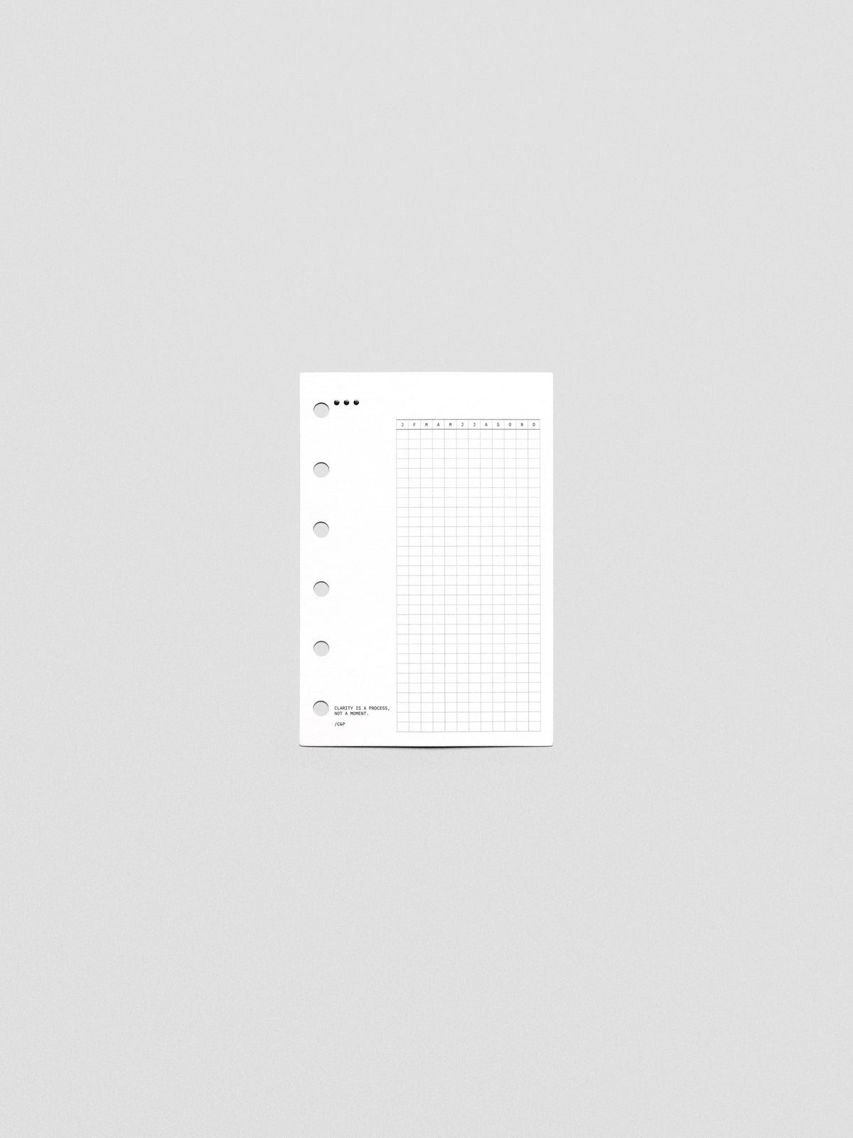Mindful Moments Planner Dashboard in Pocket size.