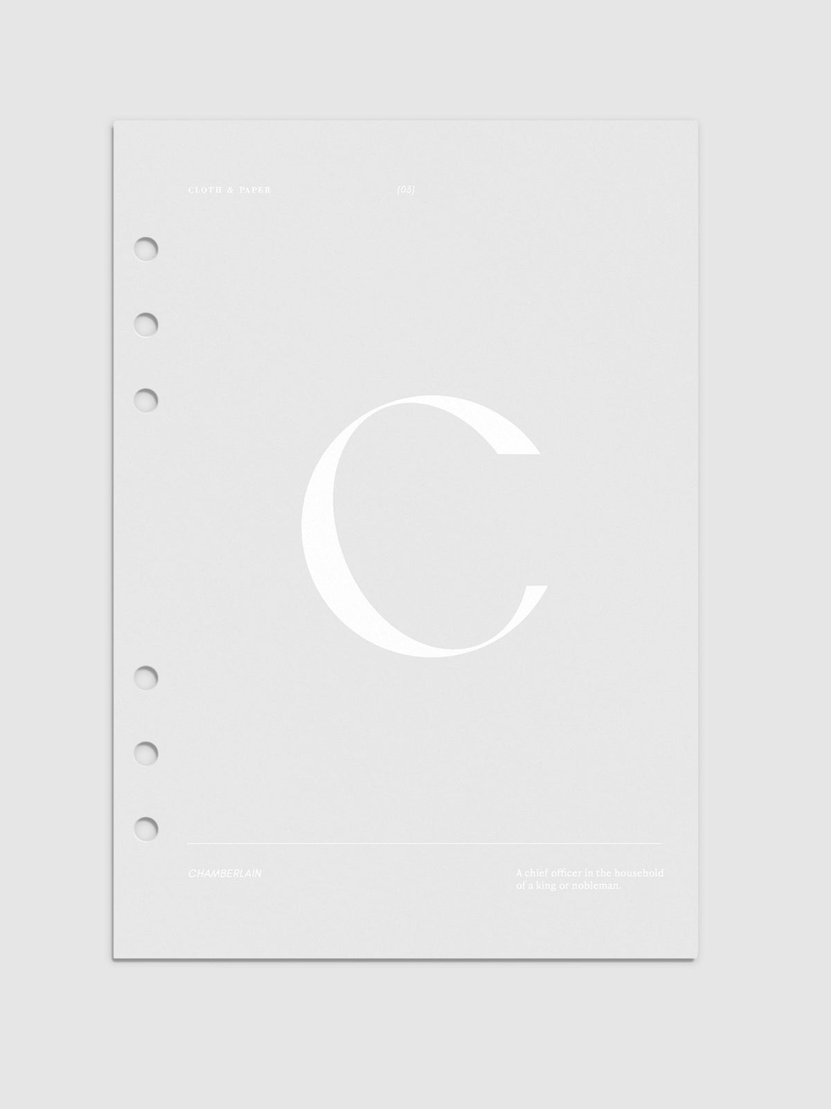 Monogram Vellum Planner Dashboard C in A5 displayed on a neutral 