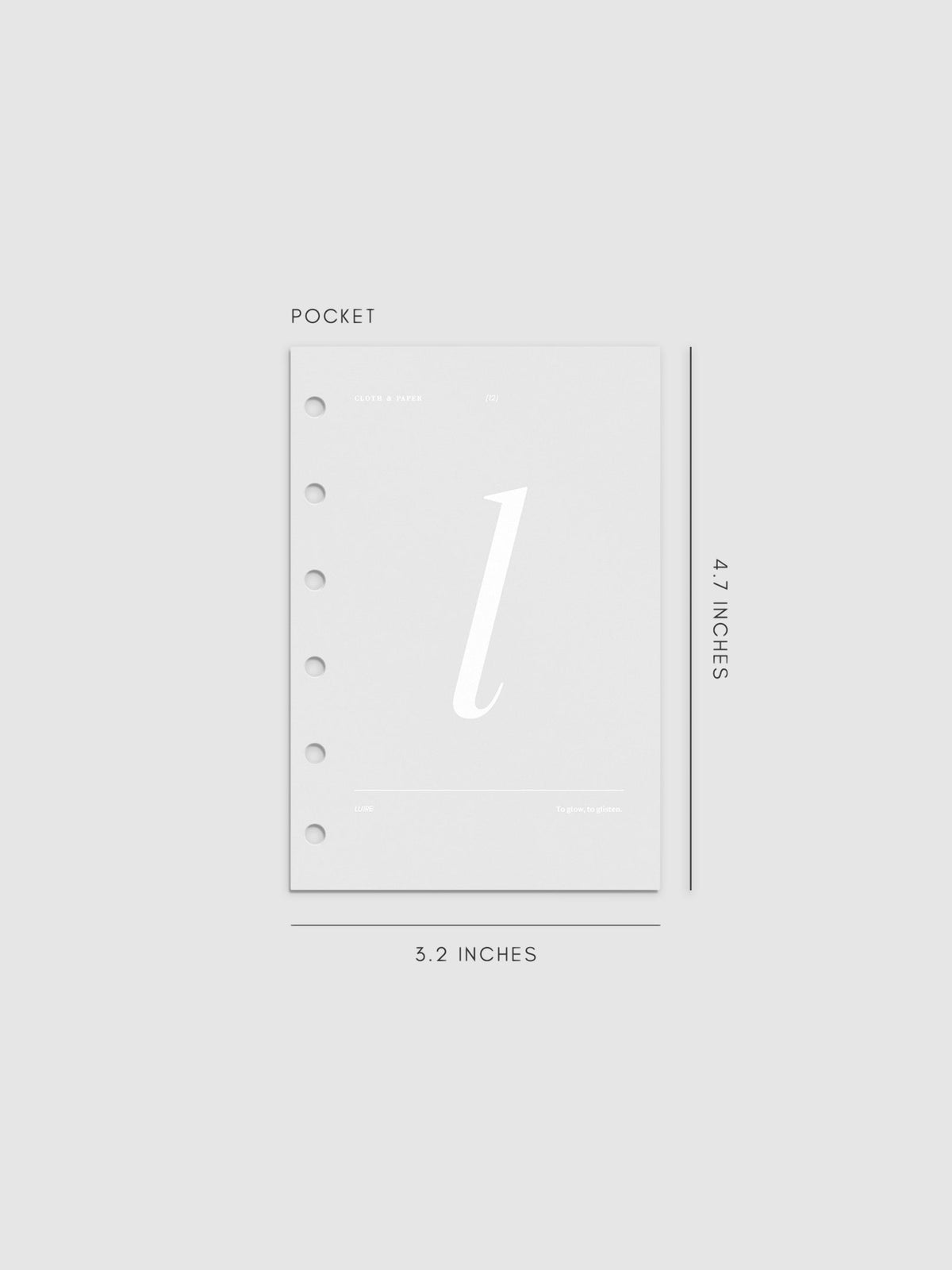 Monogram Vellum Planner Dashboard L in Pocket displayed on a neutral background. 