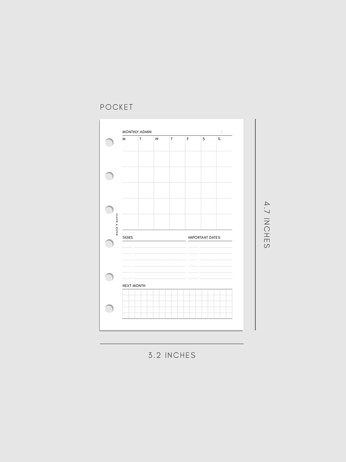 Digital mockup of inserts in Pocket.