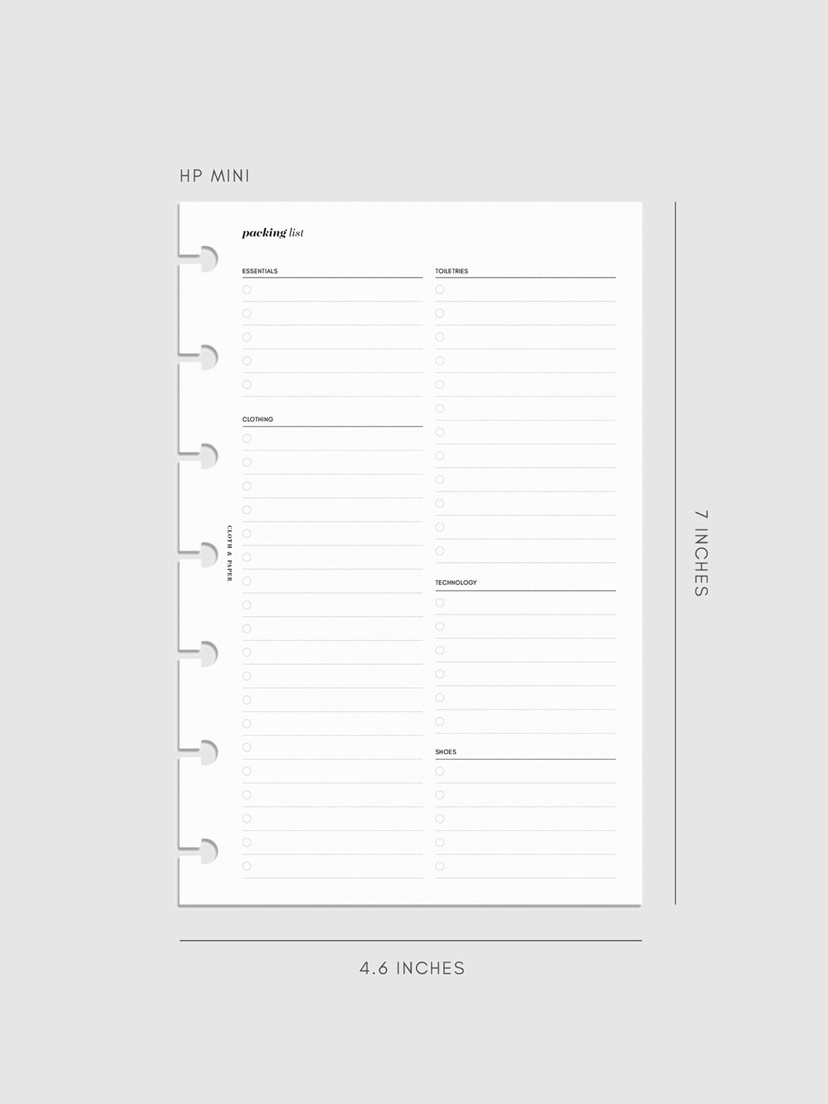 Digital mockup of inserts in HP Mini.