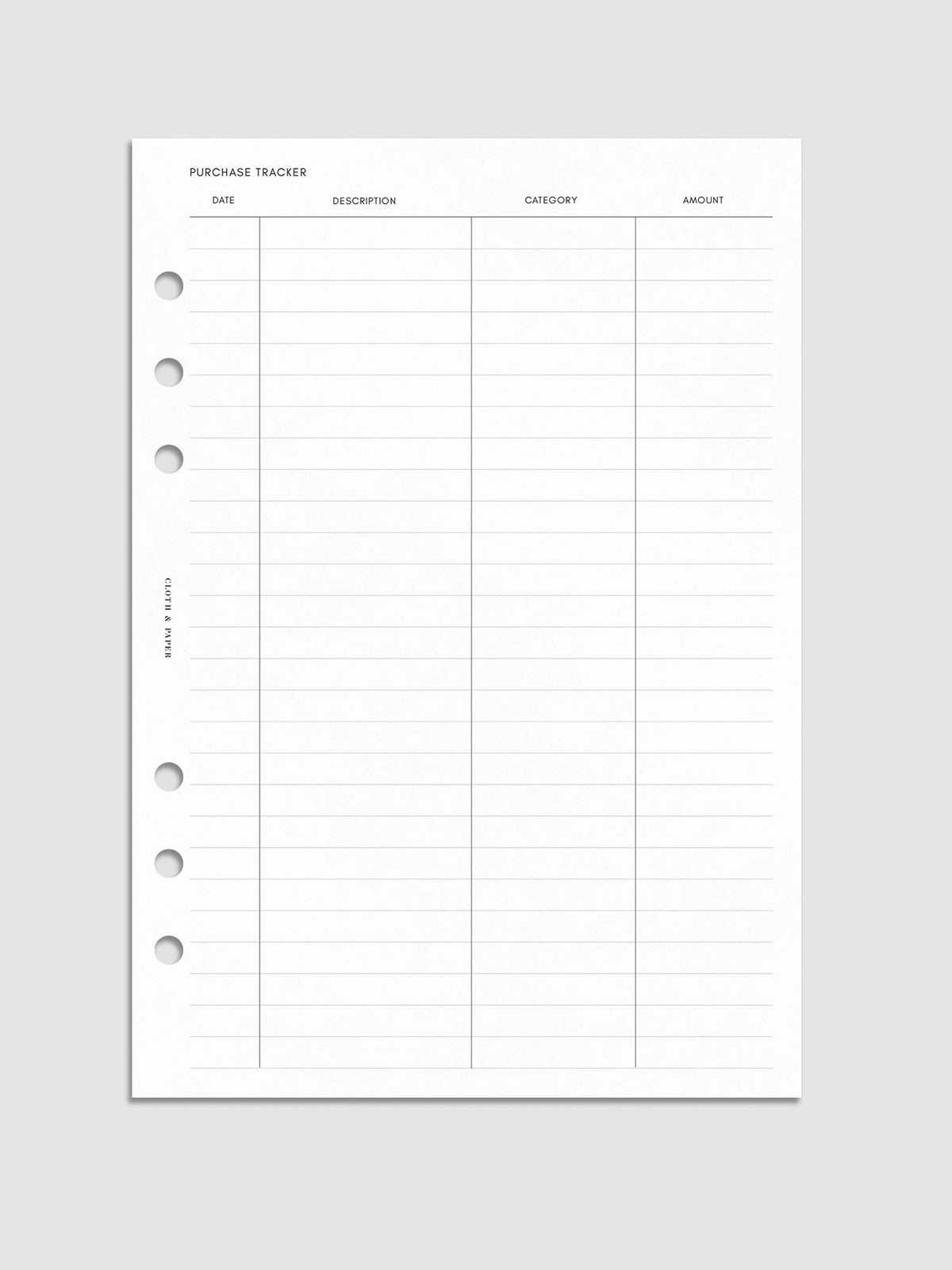 Digital mockup of inserts in A5.