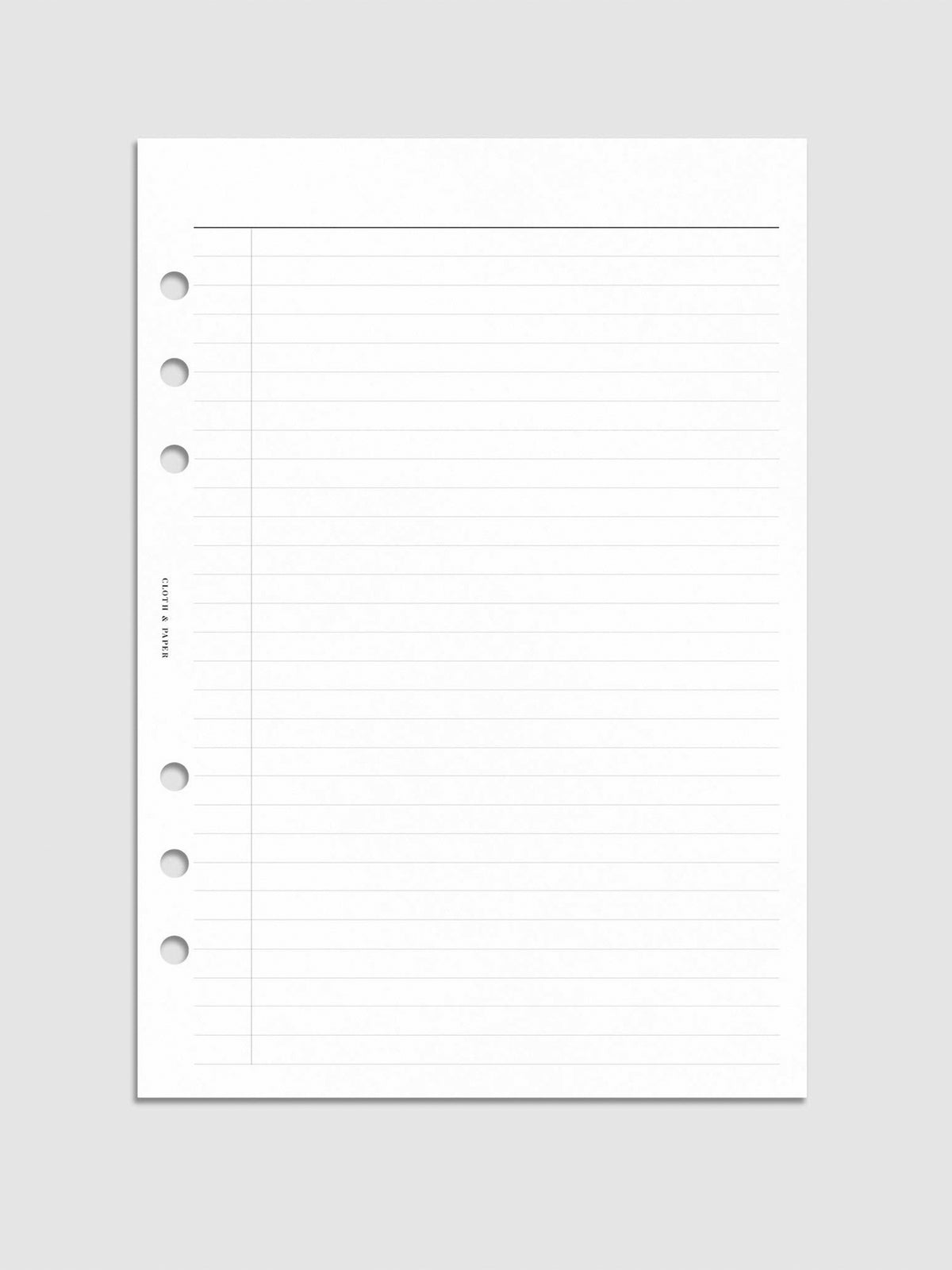 Digital mockup of insert in A5.