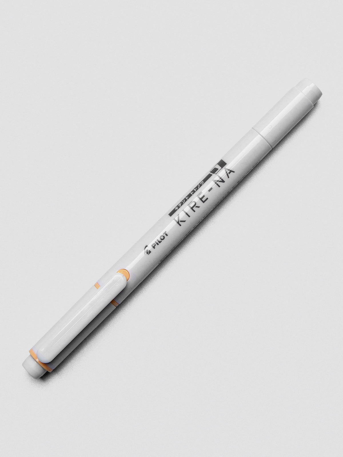 Pilot Kire-Na highlighter in Orange, angled product shot.