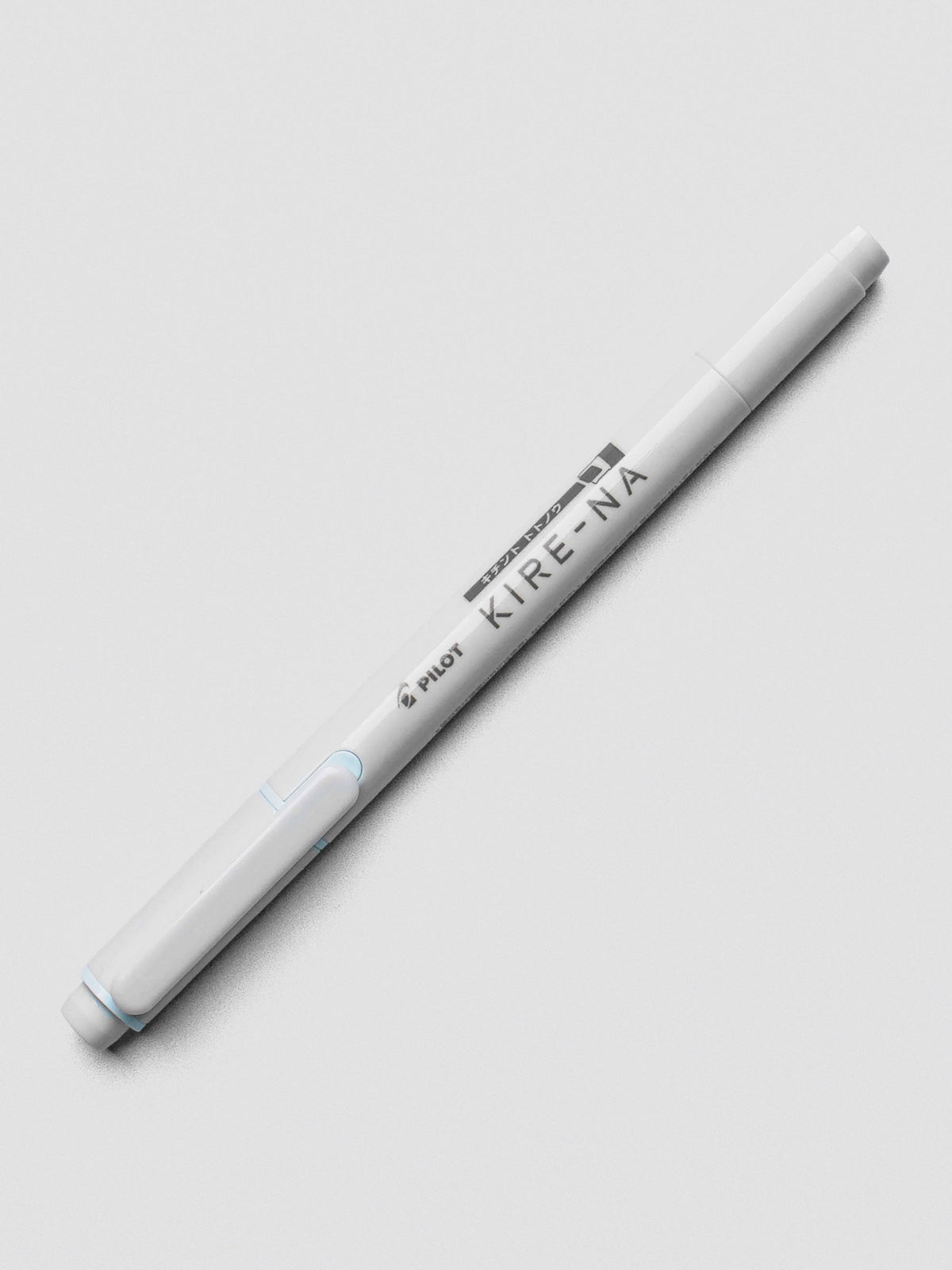 Pilot Kire-Na highlighter in Pale Blue, angled product shot.